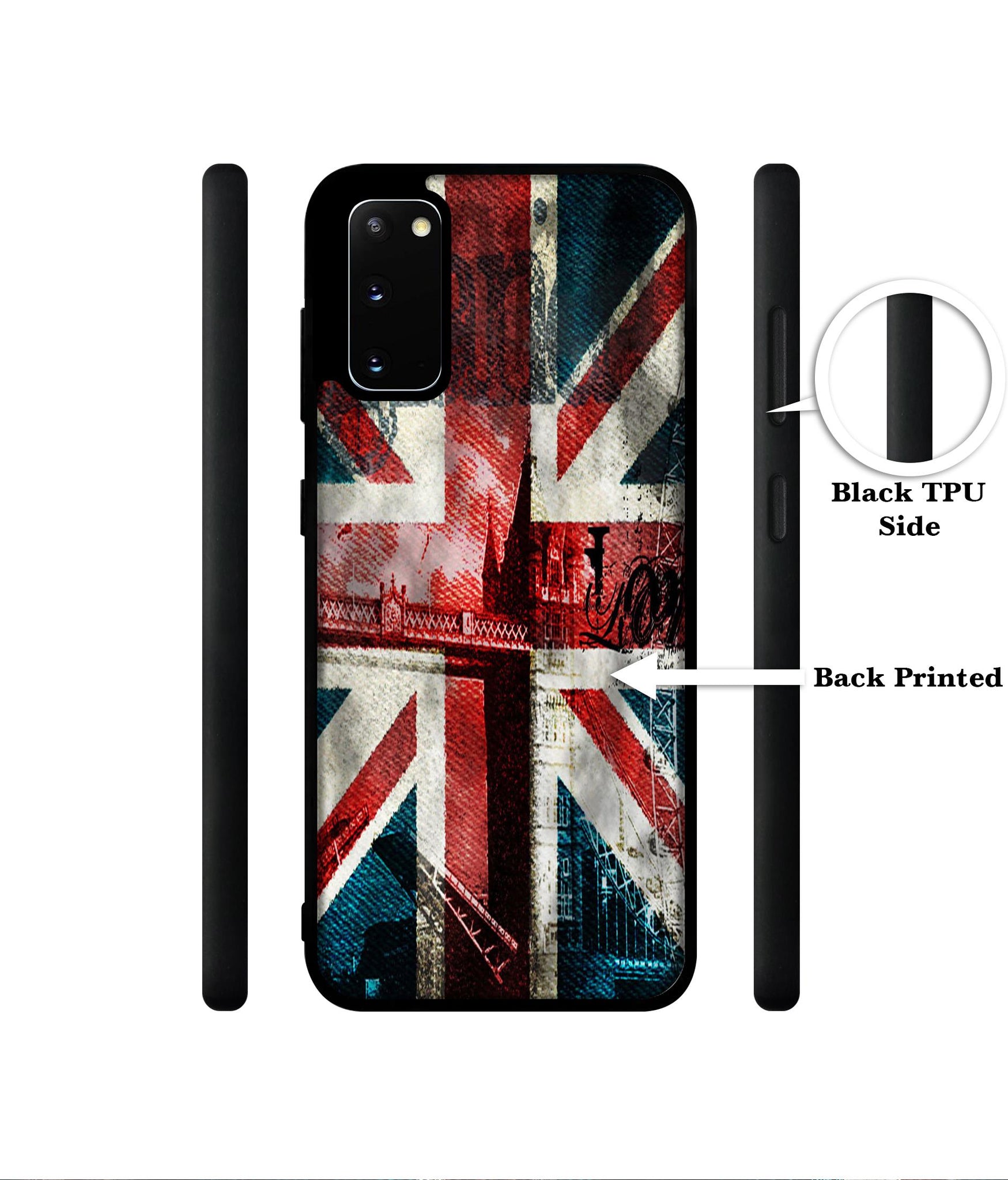 London Flag wallpaper Designer 2D Printed Back Case Cover for Samsung Galaxy S20 4G / S20 5G