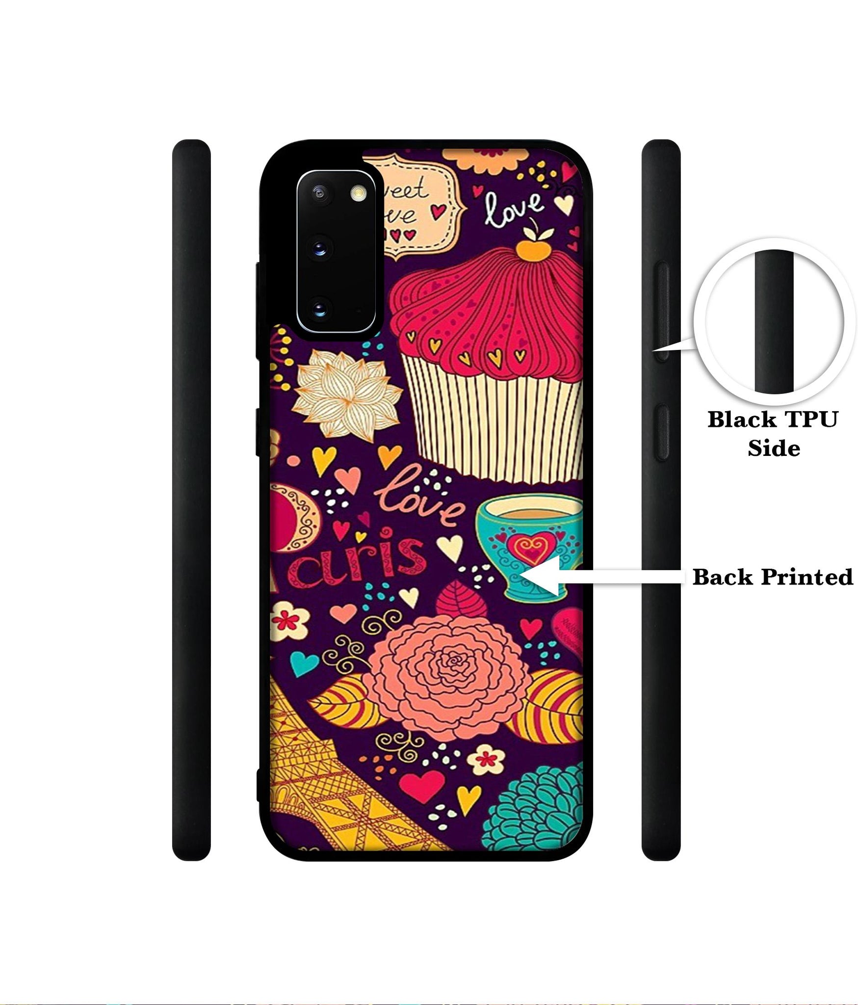 Paris Flower Love Designer 2D Printed Back Case Cover for Samsung Galaxy S20 4G / S20 5G