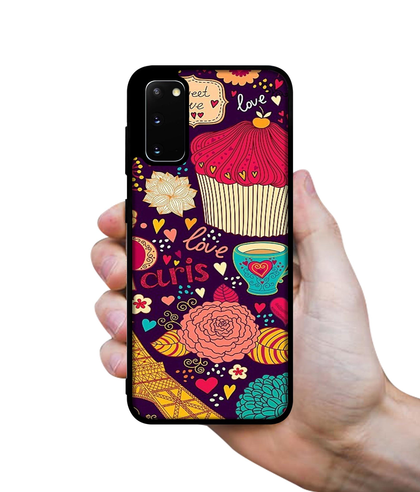 Paris Flower Love Designer 2D Printed Back Case Cover for Samsung Galaxy S20 4G / S20 5G