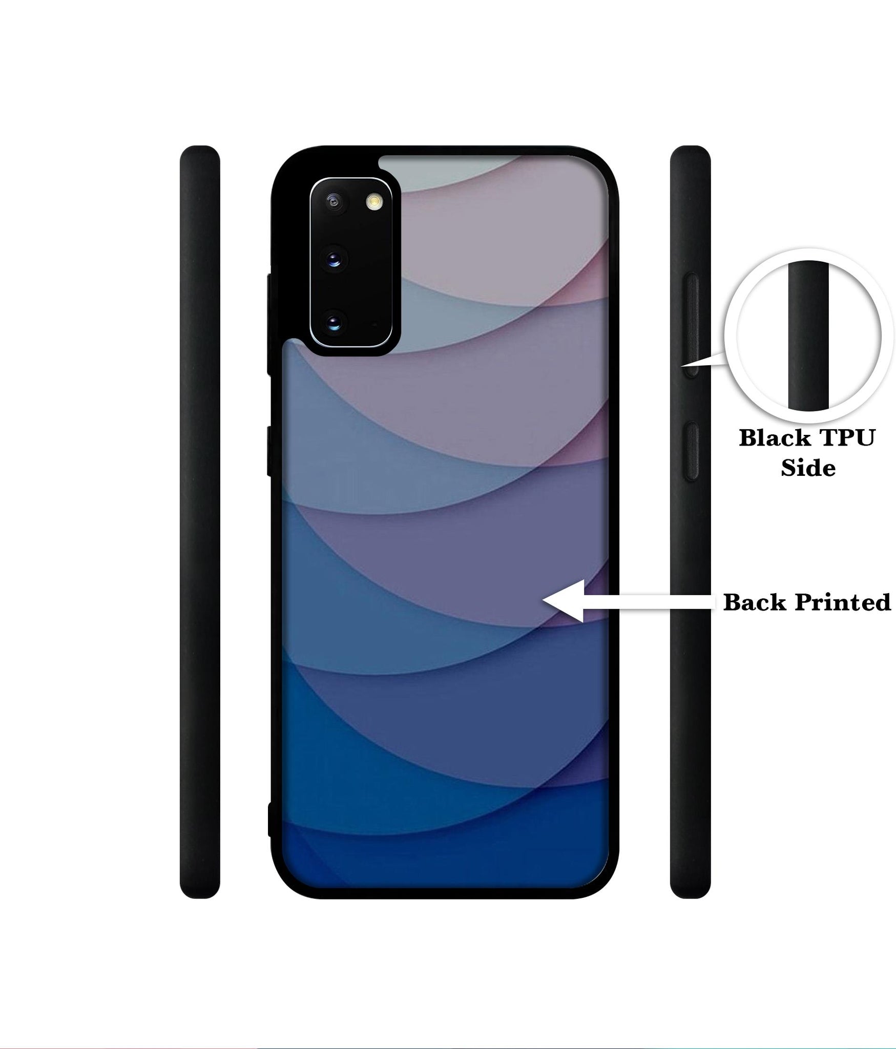 Waves Pattern Print Designer 2D Printed Back Case Cover for Samsung Galaxy S20 4G / S20 5G