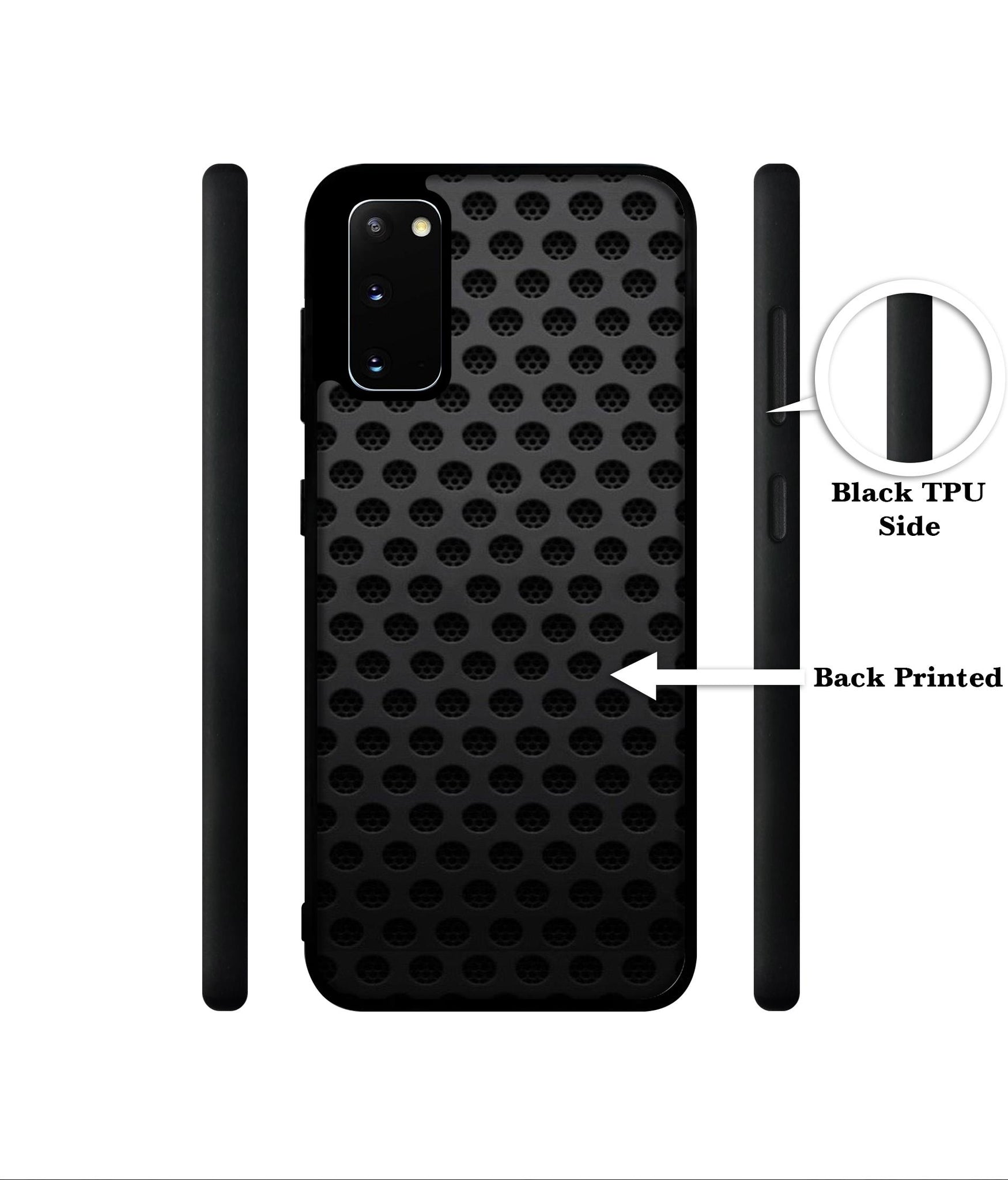 Black Circle Designer 2D Printed Back Case Cover for Samsung Galaxy S20 4G / S20 5G