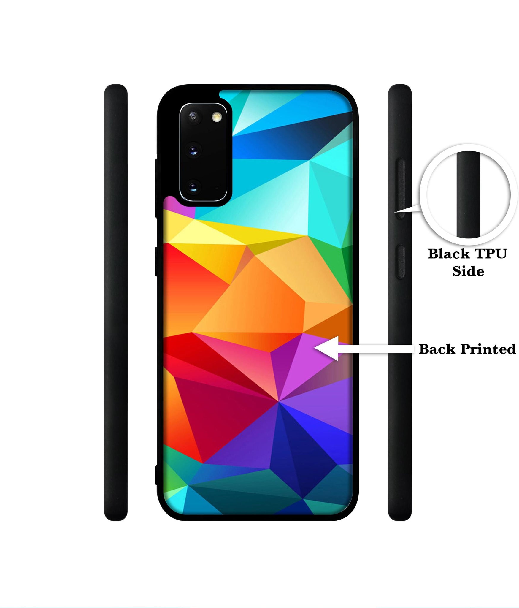 Colorful Pattern Designer 2D Printed Back Case Cover for Samsung Galaxy S20 4G / S20 5G