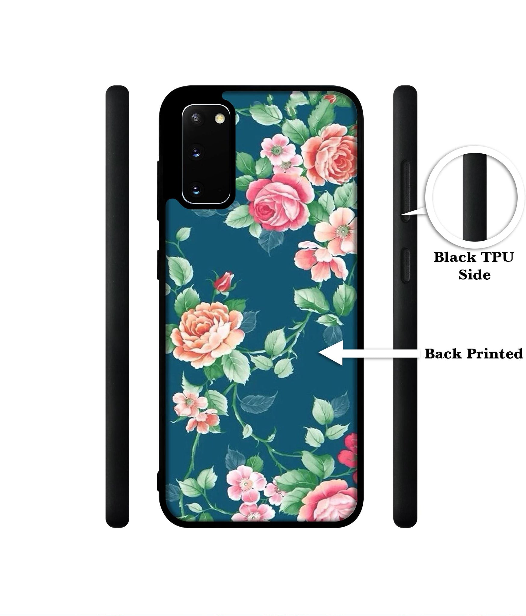 Vintage Floral Designer 2D Printed Back Case Cover for Samsung Galaxy S20 4G / S20 5G