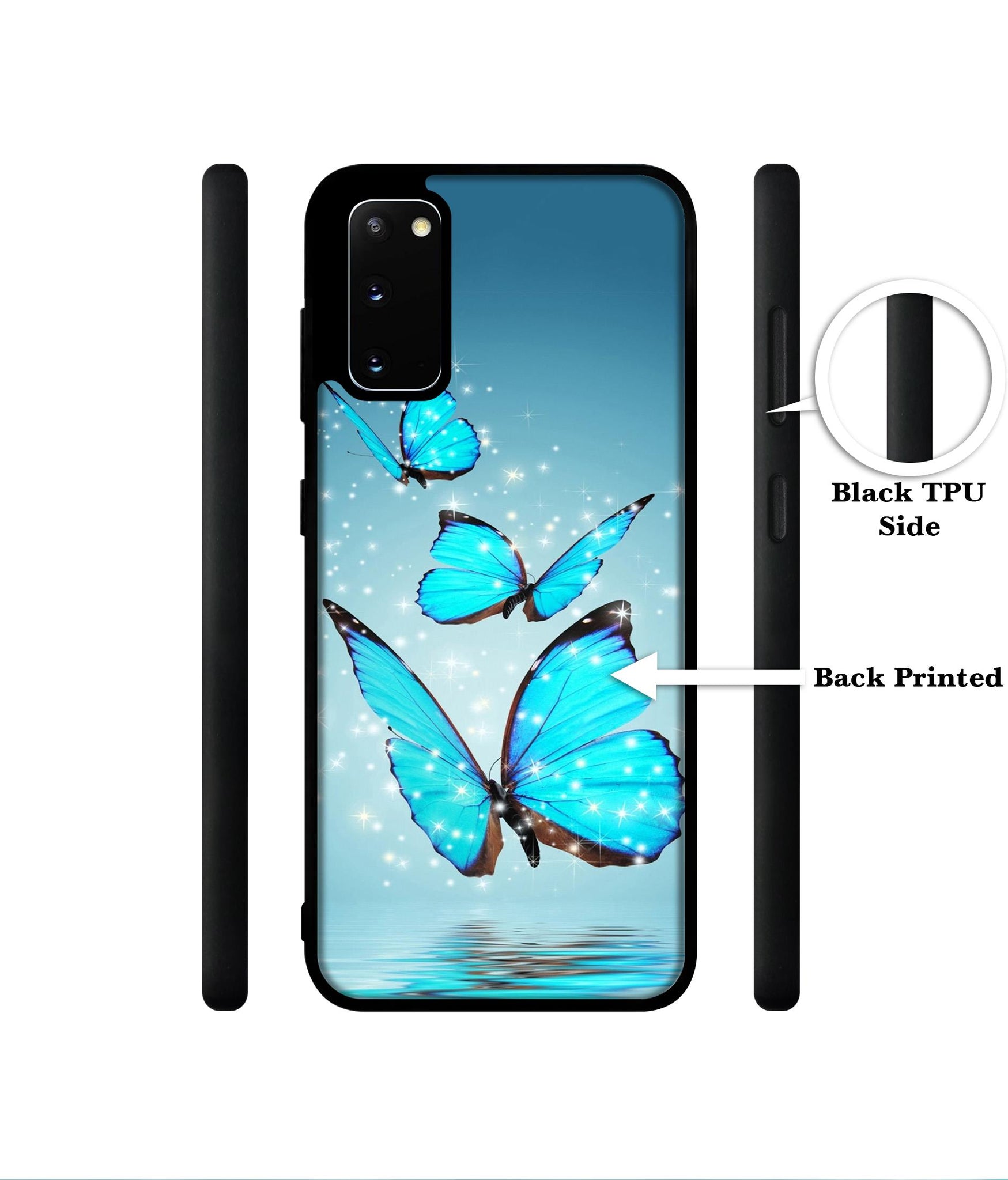 Flying Butterflies Designer 2D Printed Back Case Cover for Samsung Galaxy S20 4G / S20 5G