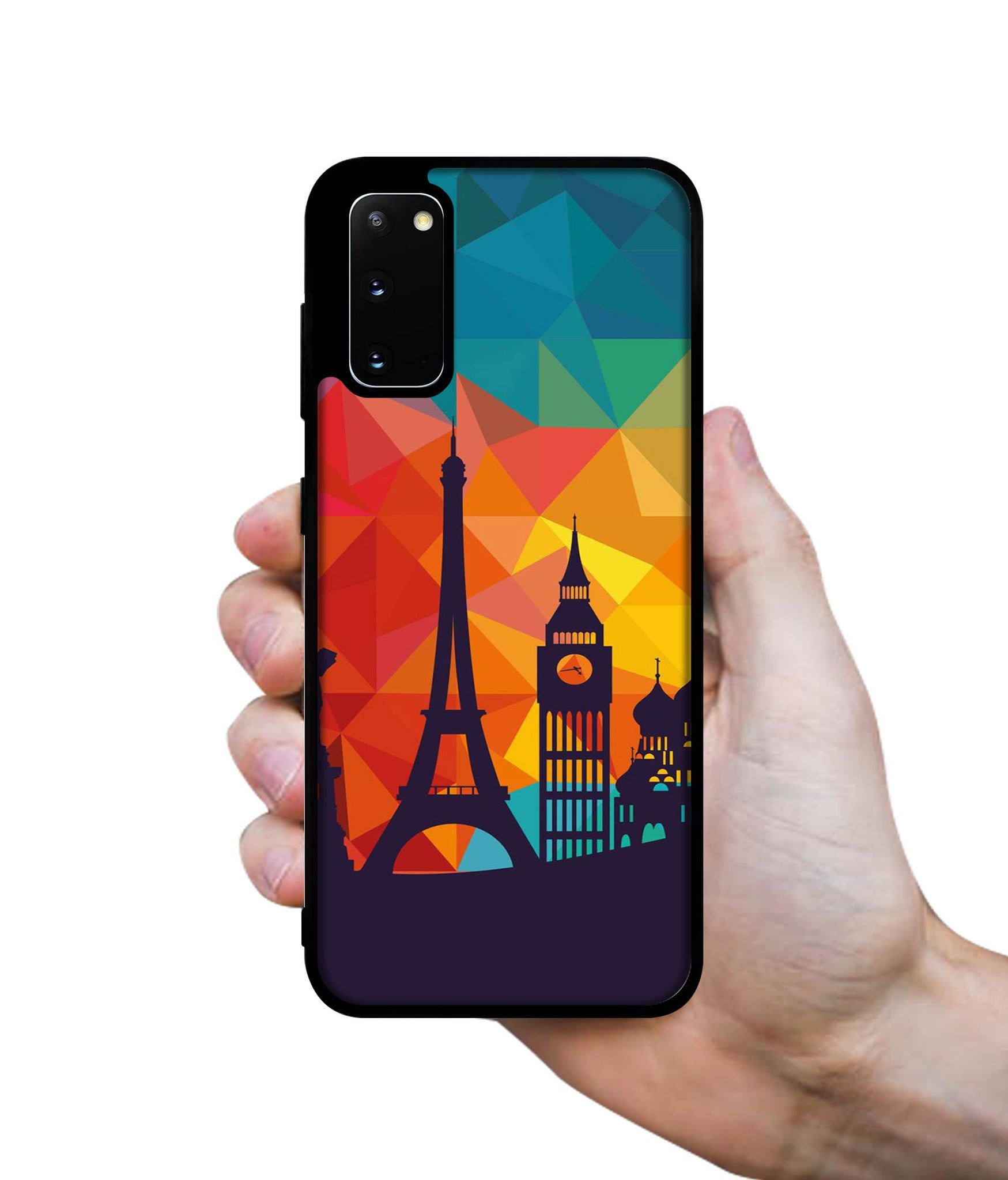 Colored Paris Designer 2D Printed Back Case Cover for Samsung Galaxy S20 4G / S20 5G