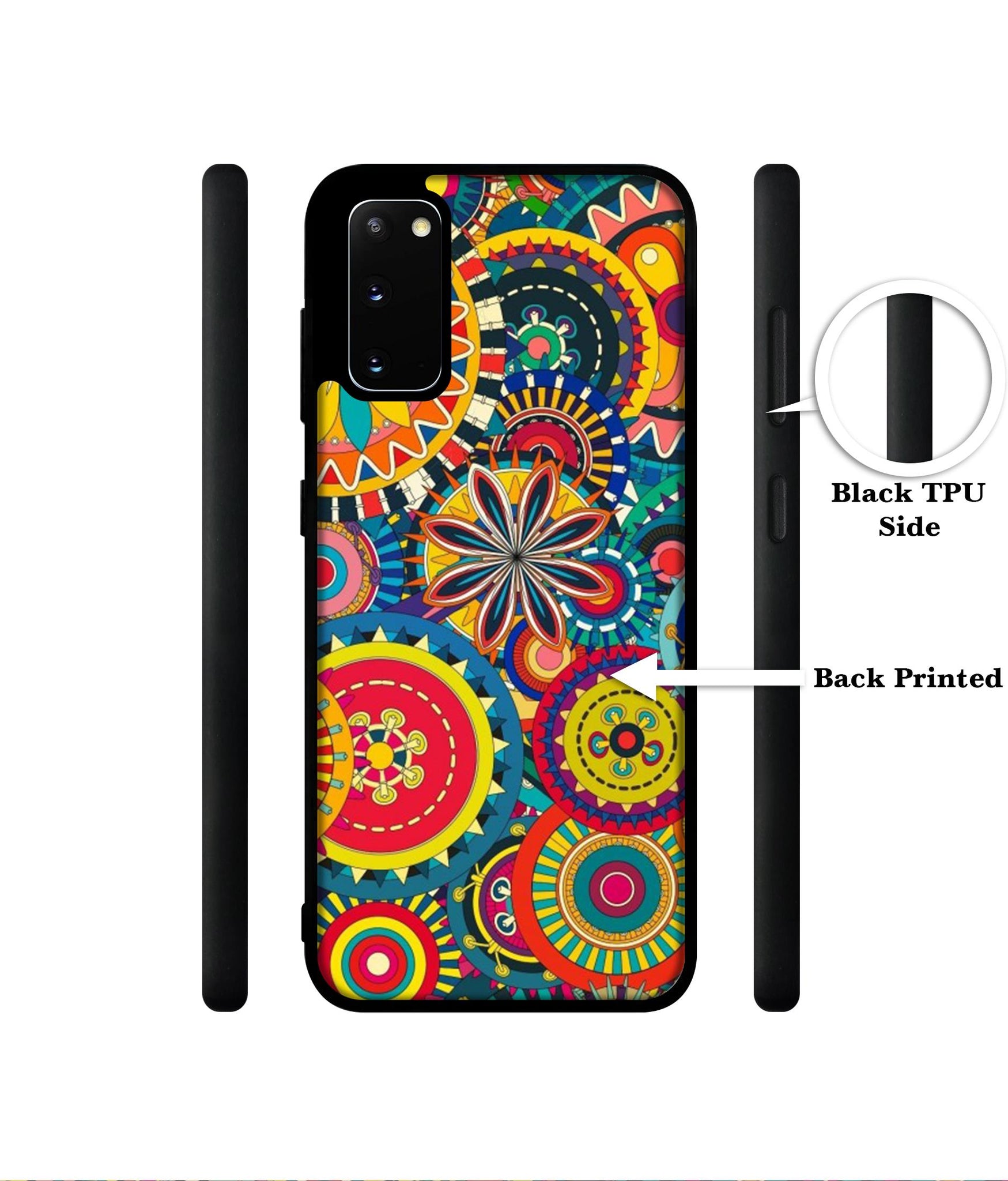 Ring Pattern Print Designer 2D Printed Back Case Cover for Samsung Galaxy S20 4G / S20 5G
