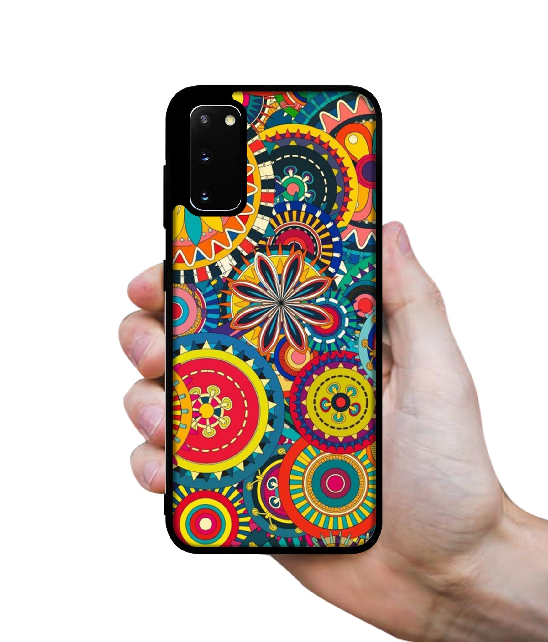 Ring Pattern Print Designer 2D Printed Back Case Cover for Samsung Galaxy S20 4G / S20 5G