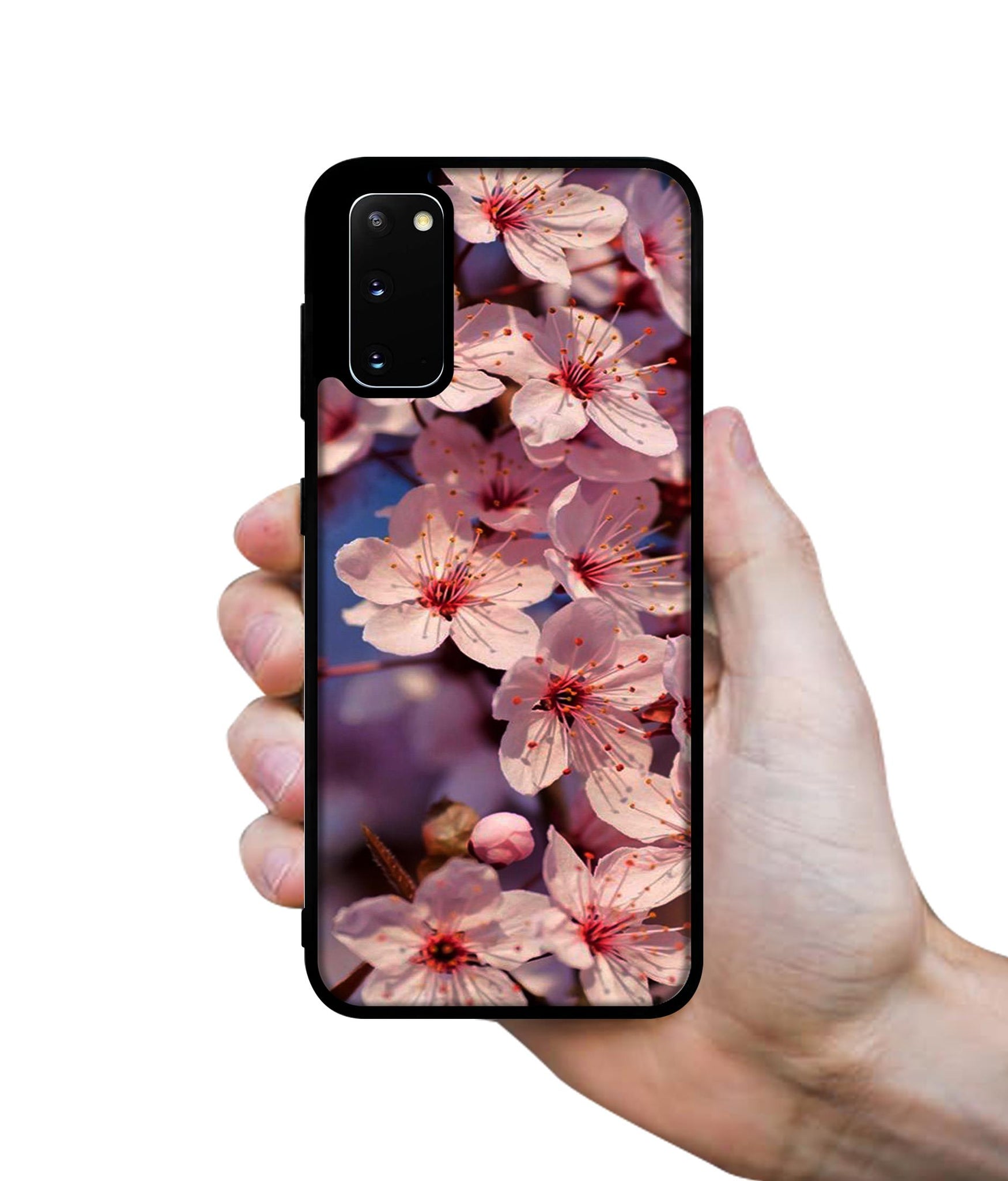 Pink Flowers Pattern Designer 2D Printed Back Case Cover for Samsung Galaxy S20 4G / S20 5G