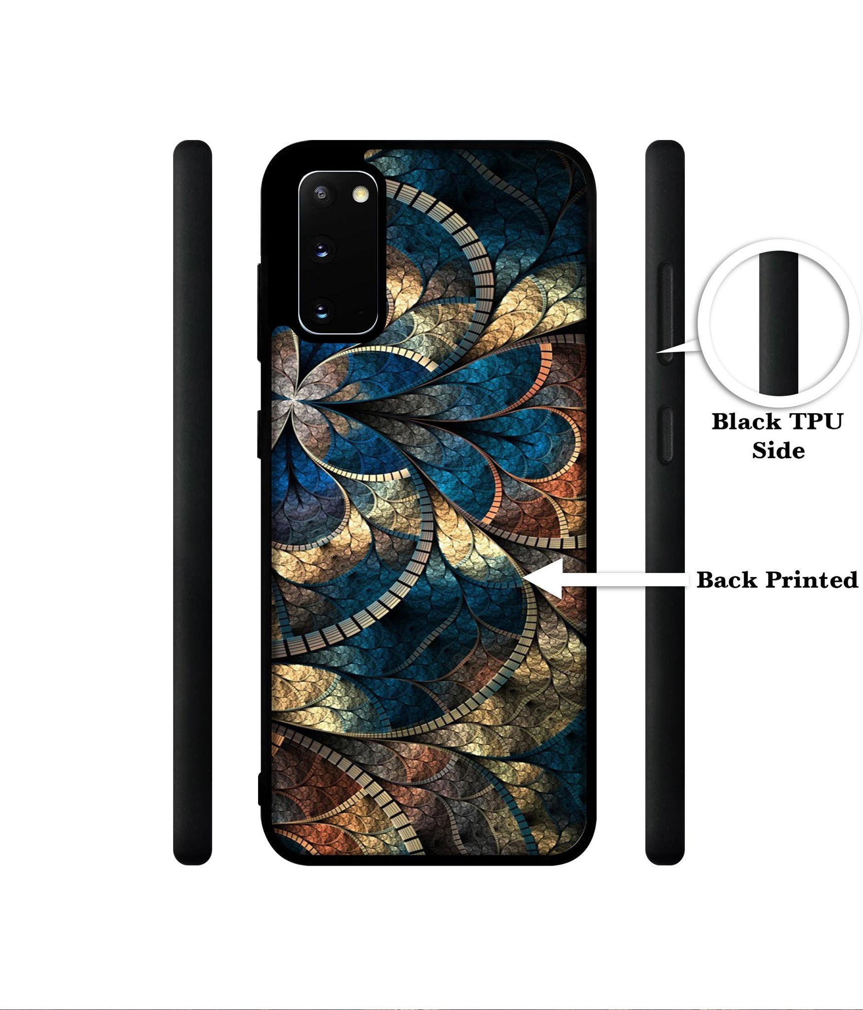 Fractional Pattern Designer 2D Printed Back Case Cover for Samsung Galaxy S20 4G / S20 5G