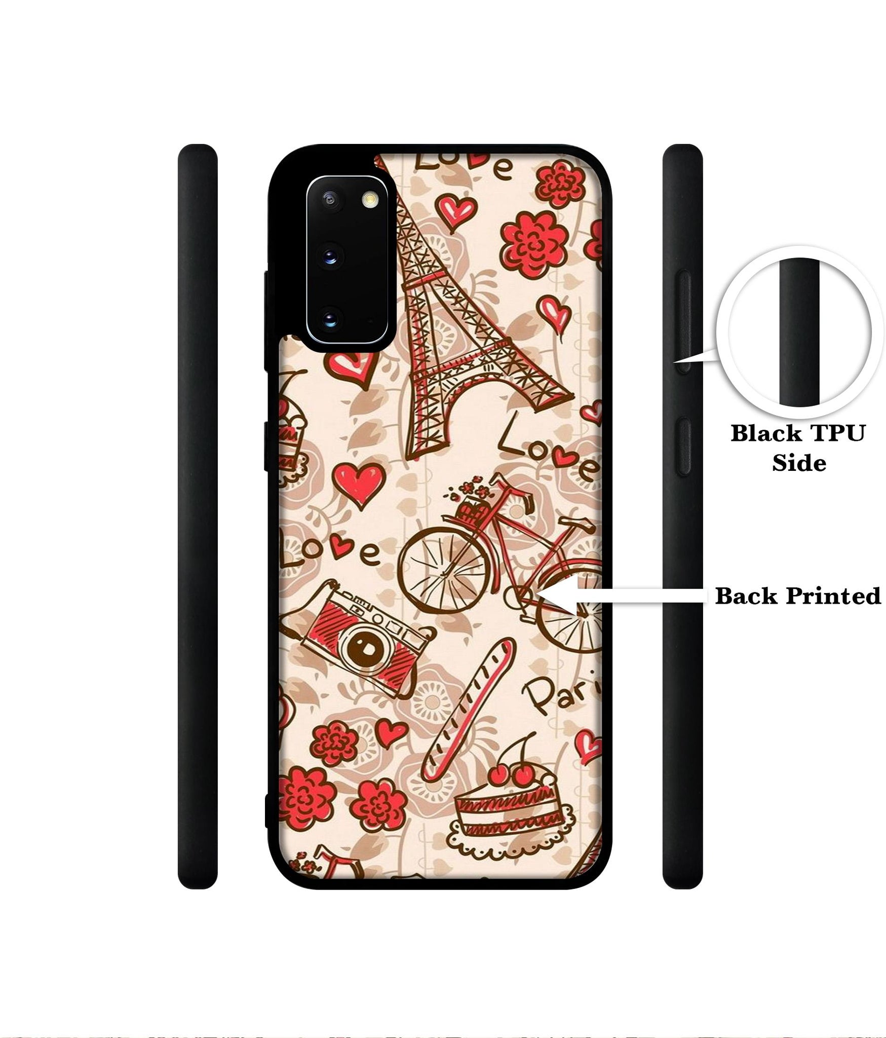 Vintage Paris Designer 2D Printed Back Case Cover for Samsung Galaxy S20 4G / S20 5G