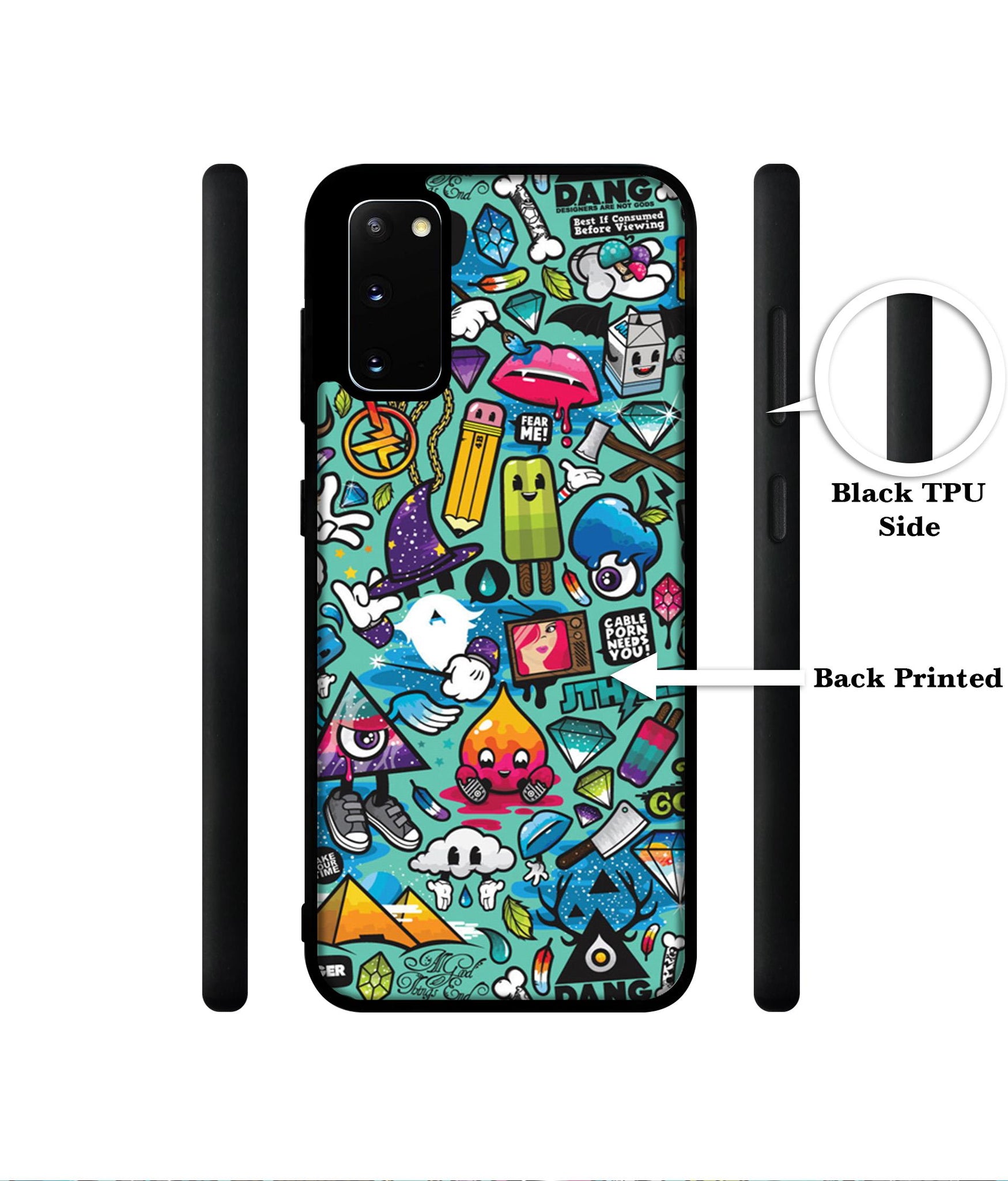 Crazy Designer 2D Printed Back Case Cover for Samsung Galaxy S20 4G / S20 5G