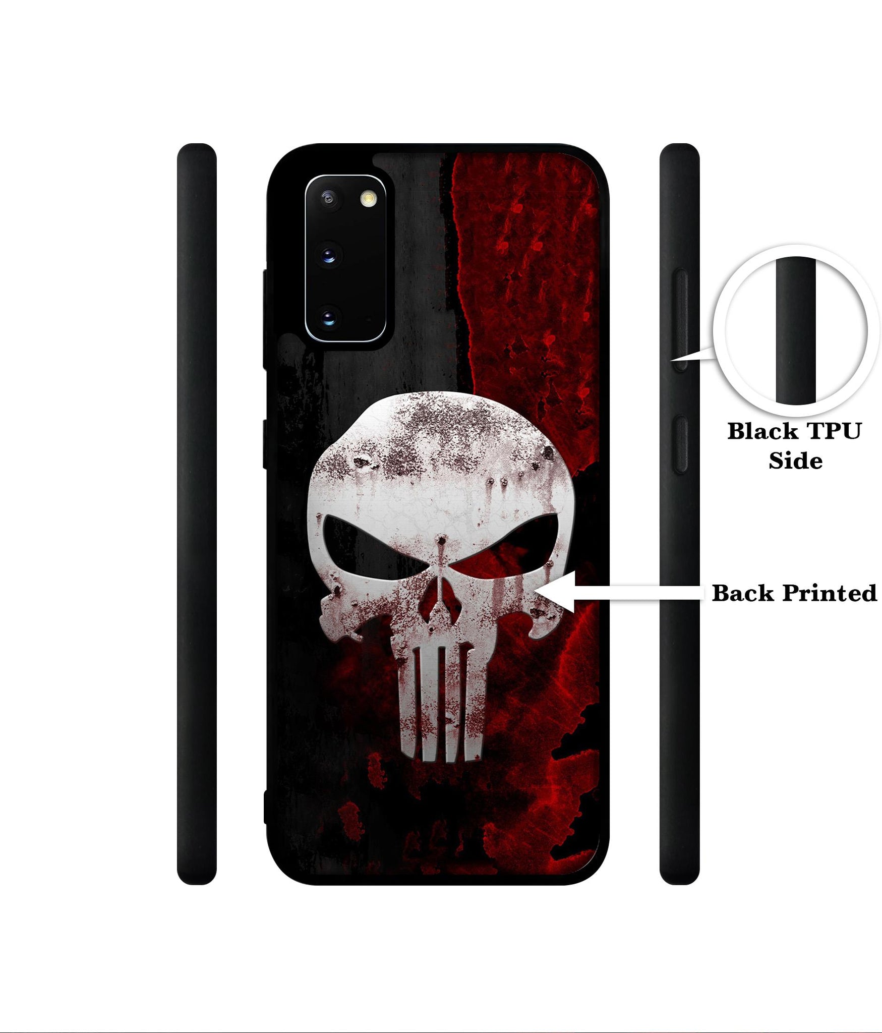 Punisher Skull Designer 2D Printed Back Case Cover for Samsung Galaxy S20 4G / S20 5G