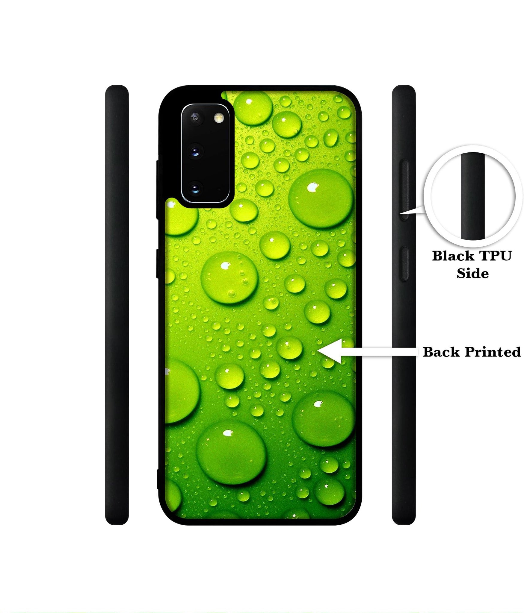 Green Bubbles Designer 2D Printed Back Case Cover for Samsung Galaxy S20 4G / S20 5G