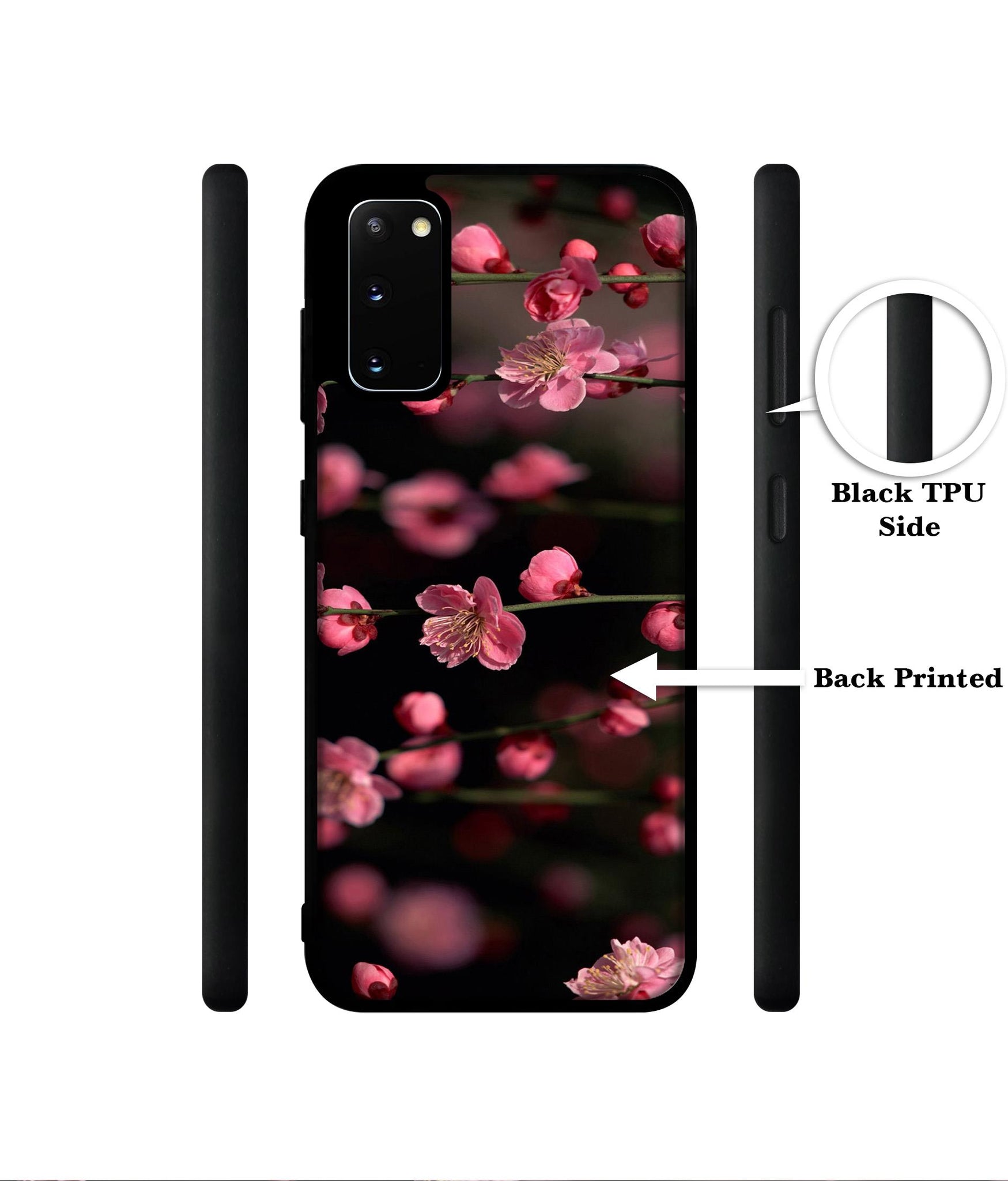 Pink Flowers Designer 2D Printed Back Case Cover for Samsung Galaxy S20 4G / S20 5G