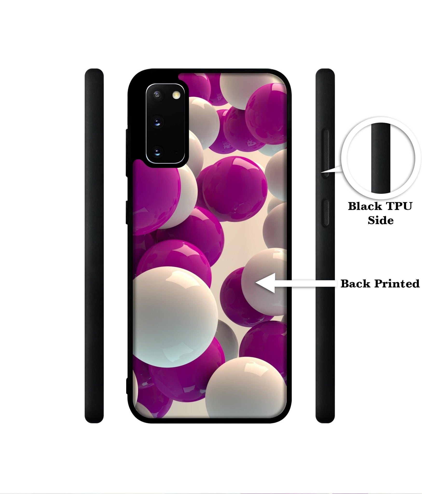 3D Balloons Designer 2D Printed Back Case Cover for Samsung Galaxy S20 4G / S20 5G