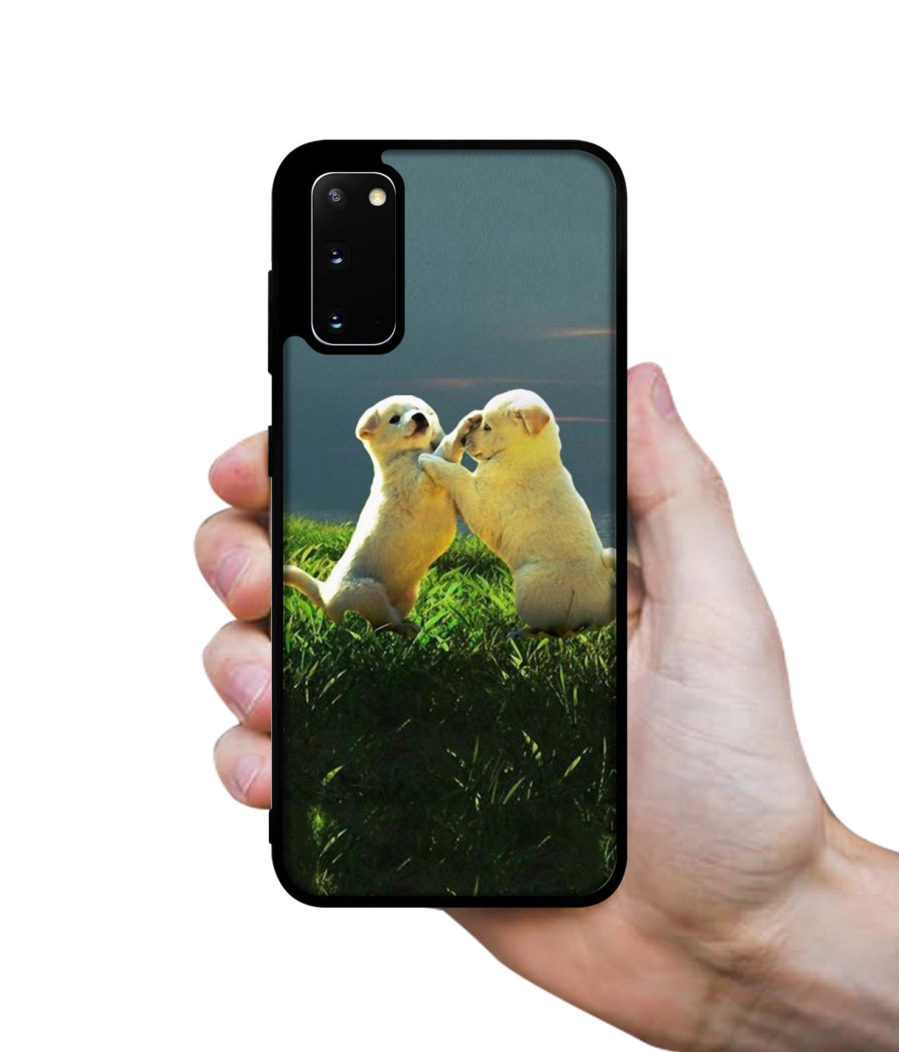 Puppy Couple Sunset Designer 2D Printed Back Case Cover for Samsung Galaxy S20 4G / S20 5G