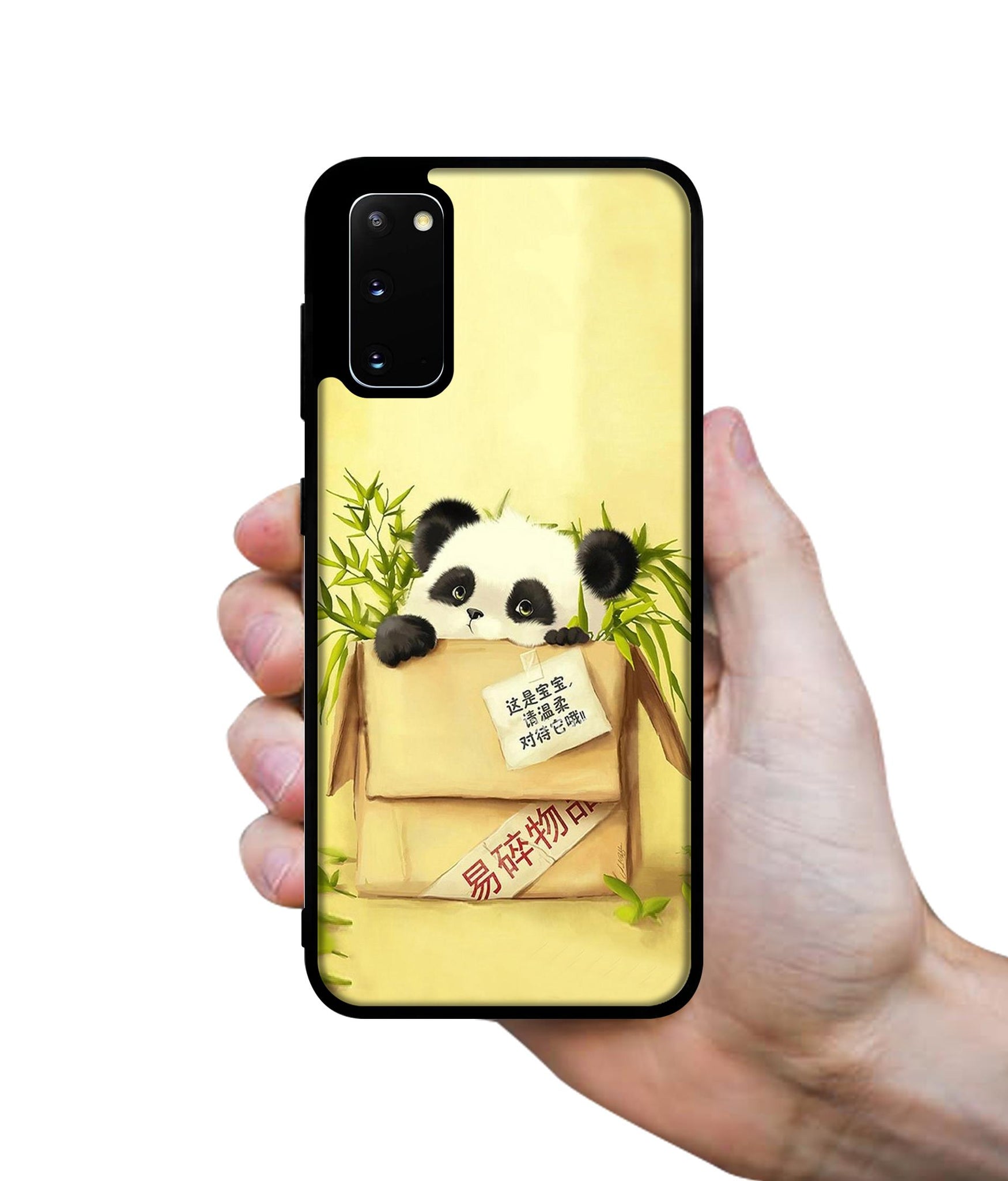 Panda In Box Designer 2D Printed Back Case Cover for Samsung Galaxy S20 4G / S20 5G