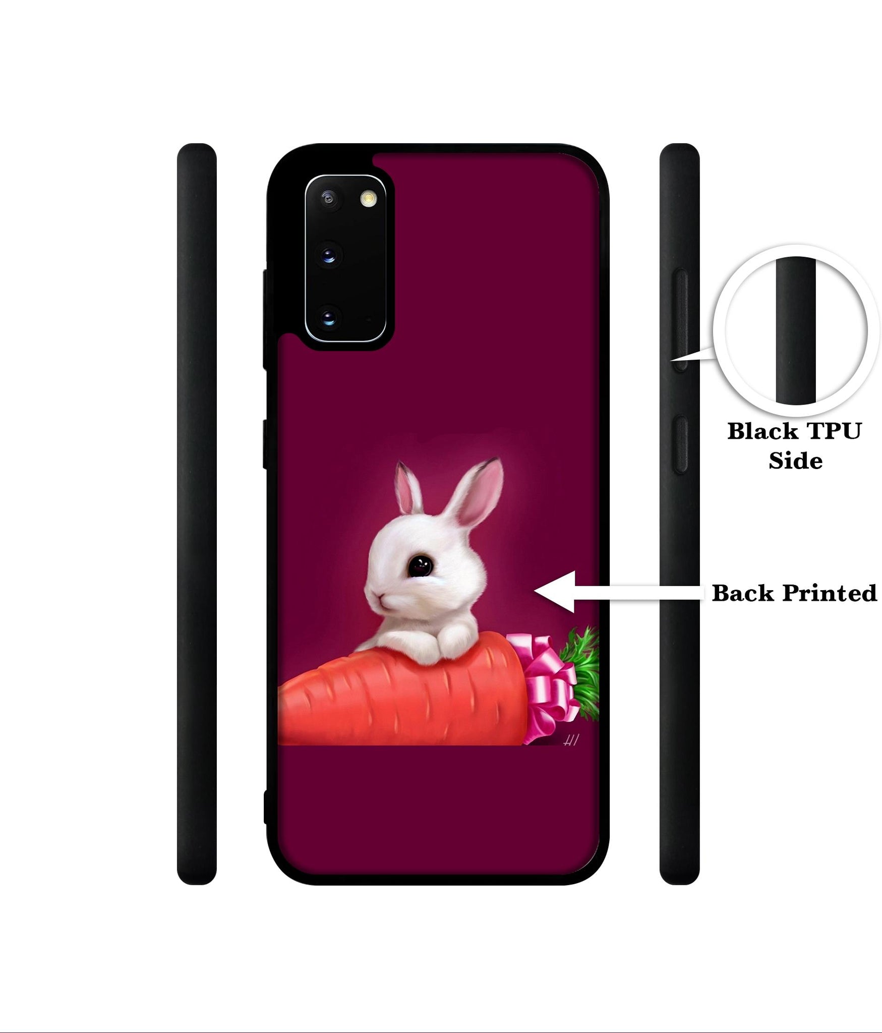 Bunny With Carrot Designer 2D Printed Back Case Cover for Samsung Galaxy S20 4G / S20 5G