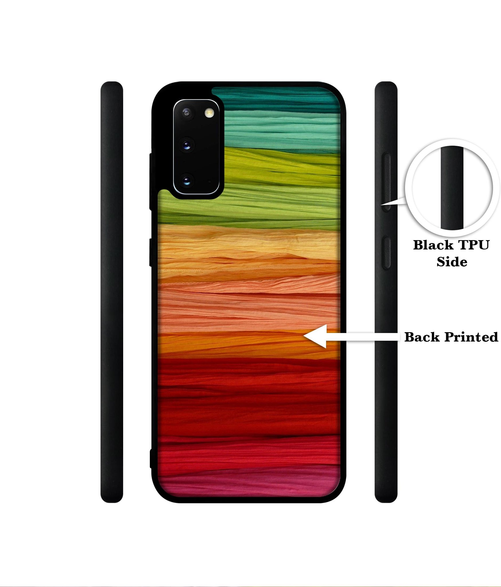 Colorful Thread Designer 2D Printed Back Case Cover for Samsung Galaxy S20 4G / S20 5G
