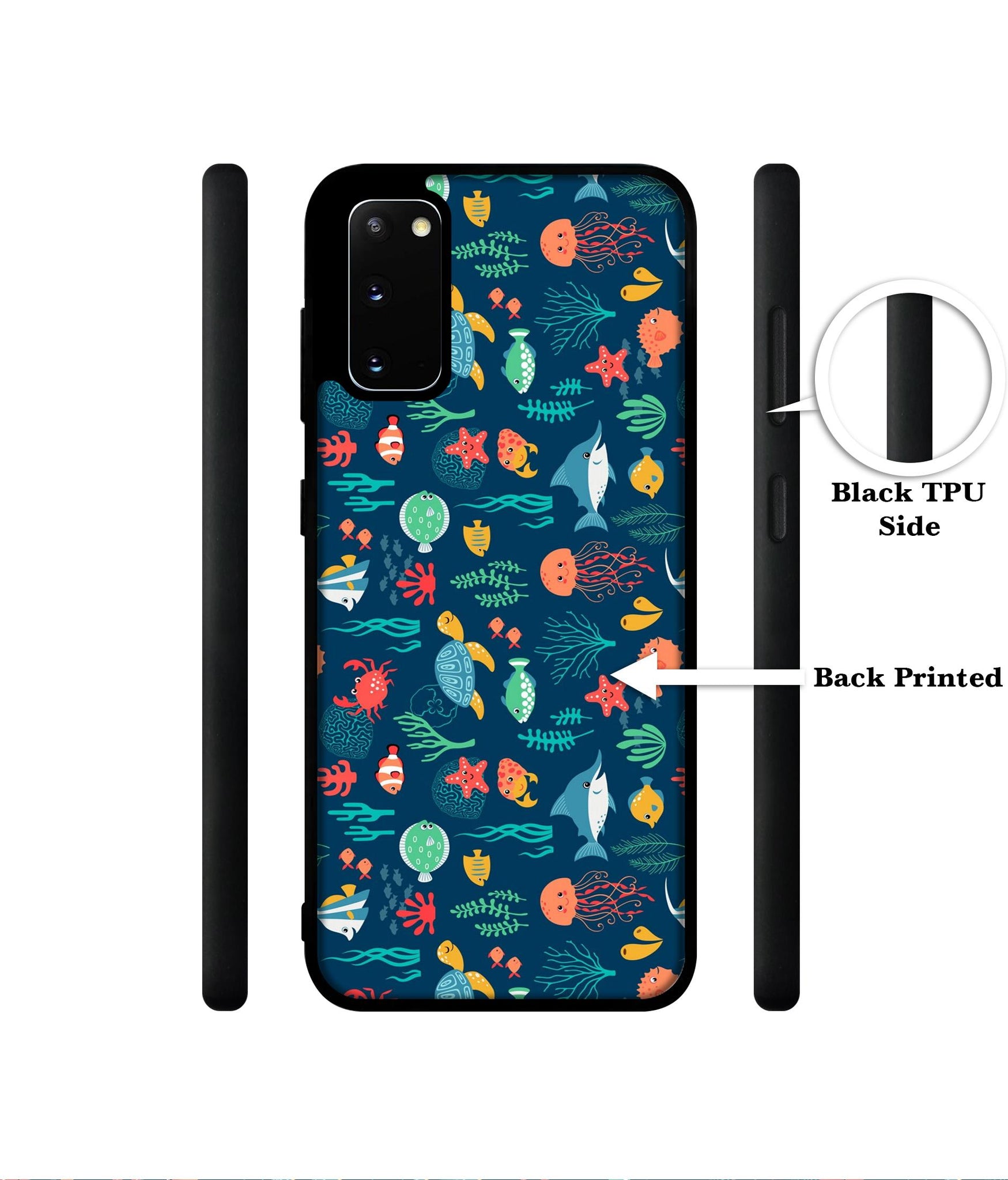 Aquarium Texture Designer 2D Printed Back Case Cover for Samsung Galaxy S20 4G / S20 5G