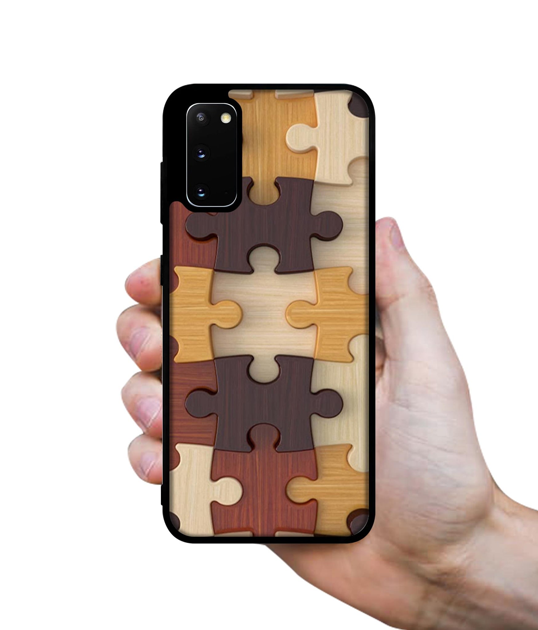Puzzle Pattern Designer 2D Printed Back Case Cover for Samsung Galaxy S20 4G / S20 5G