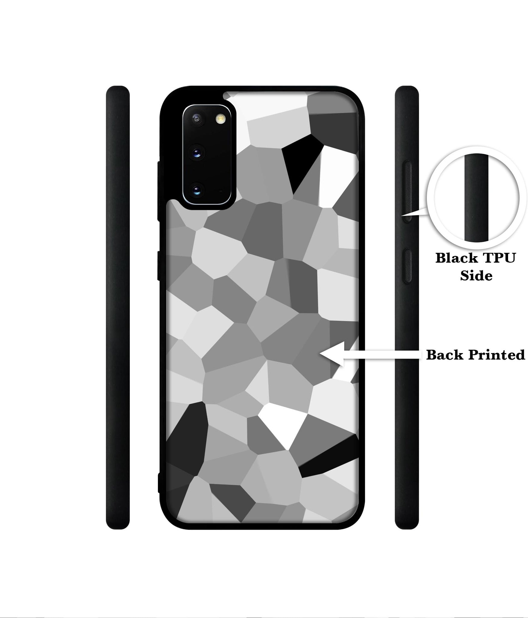 Black & White Mathematical Shape Designer 2D Printed Back Case Cover for Samsung Galaxy S20 4G / S20 5G