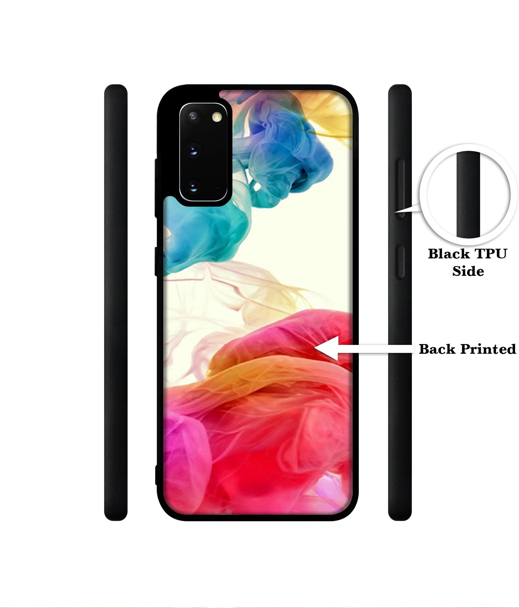 Colored Smoke Designer 2D Printed Back Case Cover for Samsung Galaxy S20 4G / S20 5G