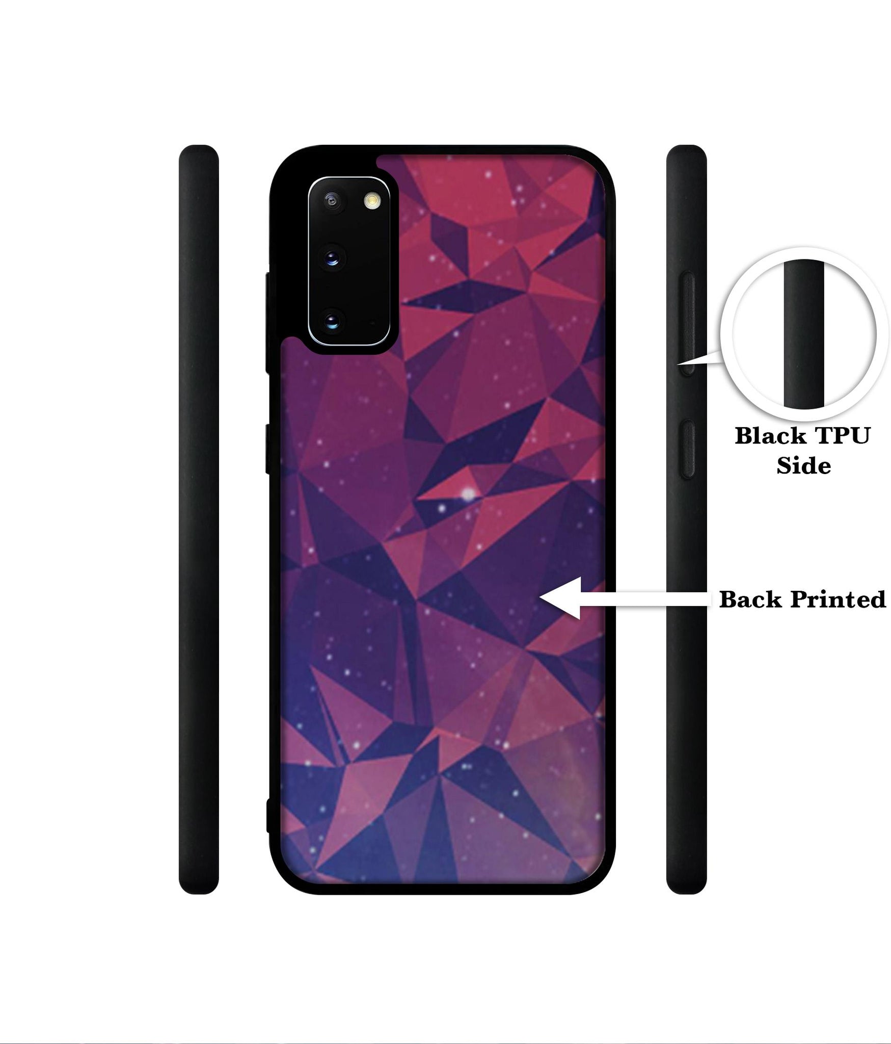 Bad Color Shape Designer 2D Printed Back Case Cover for Samsung Galaxy S20 4G / S20 5G