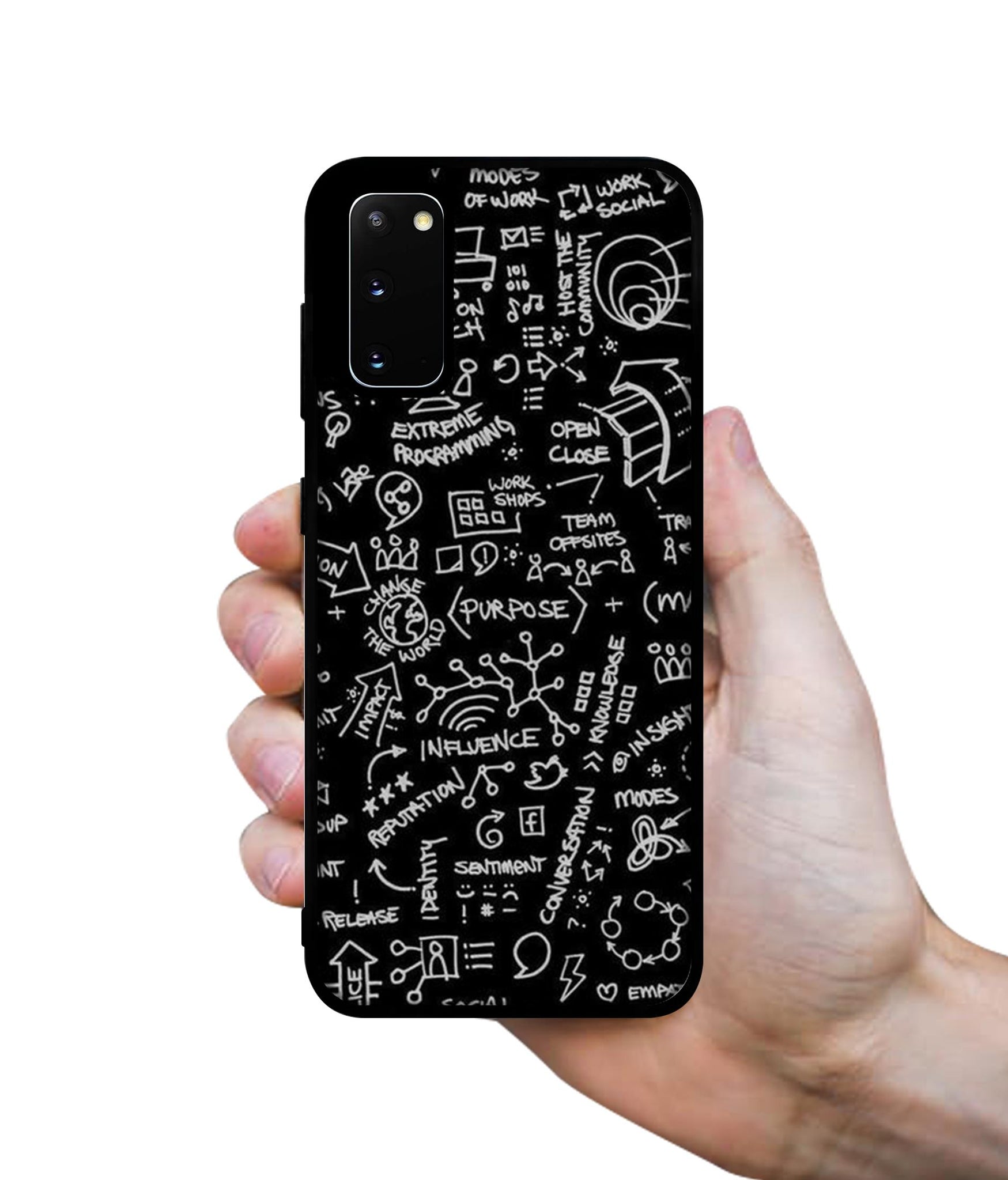 Formulas Designer 2D Printed Back Case Cover for Samsung Galaxy S20 4G / S20 5G