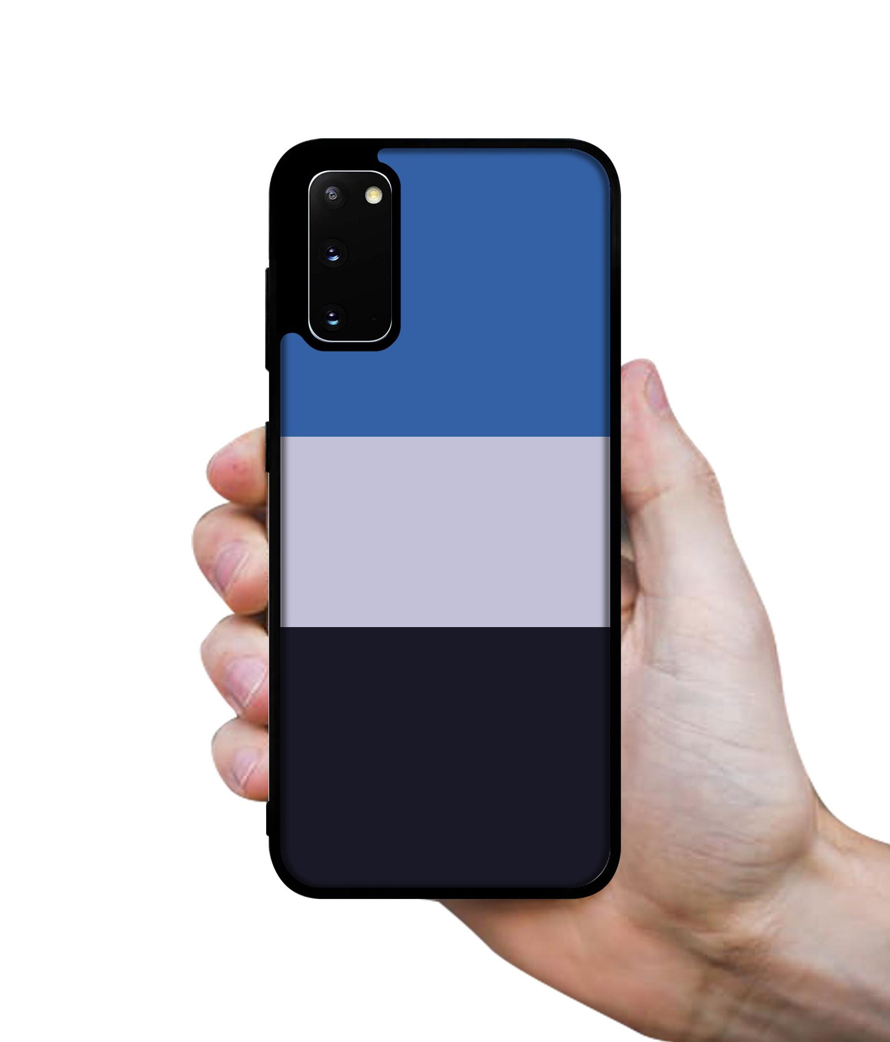 Three Color Stripes Designer 2D Printed Back Case Cover for Samsung Galaxy S20 4G / S20 5G