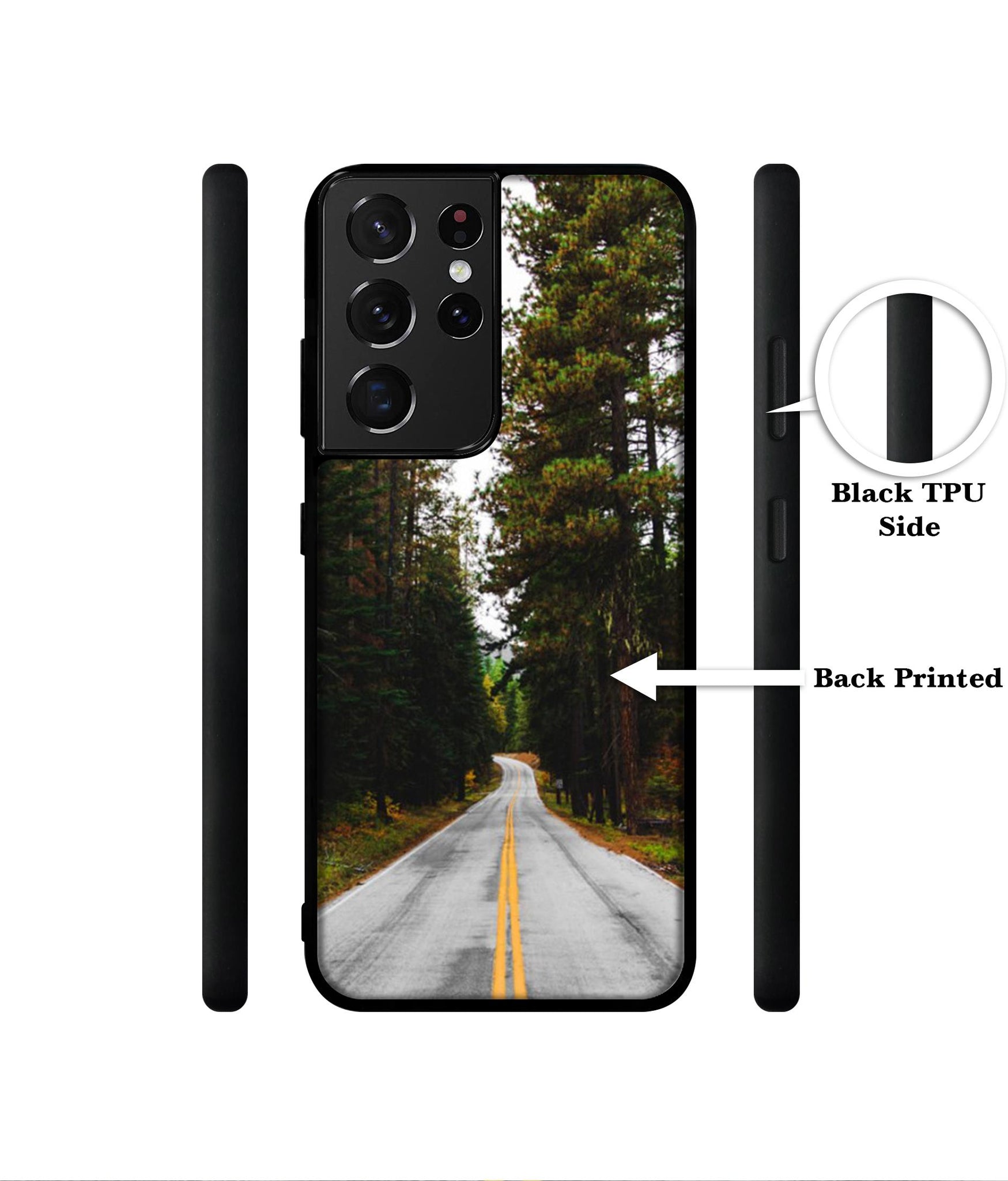 Road Photo Designer 2D Printed Back Case Cover for Samsung Galaxy S21 Ultra 5G