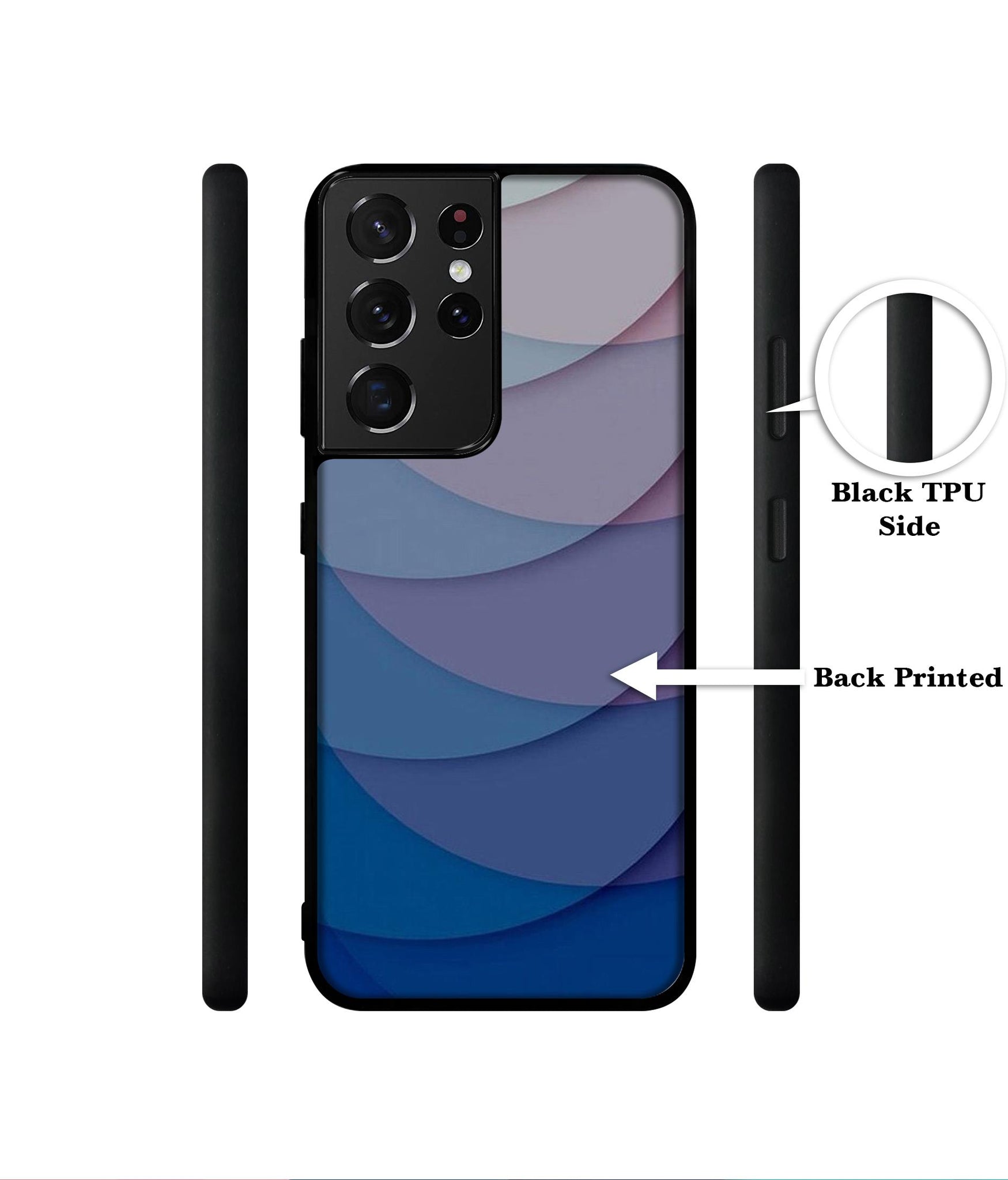 Waves Pattern Print Designer 2D Printed Back Case Cover for Samsung Galaxy S21 Ultra 5G