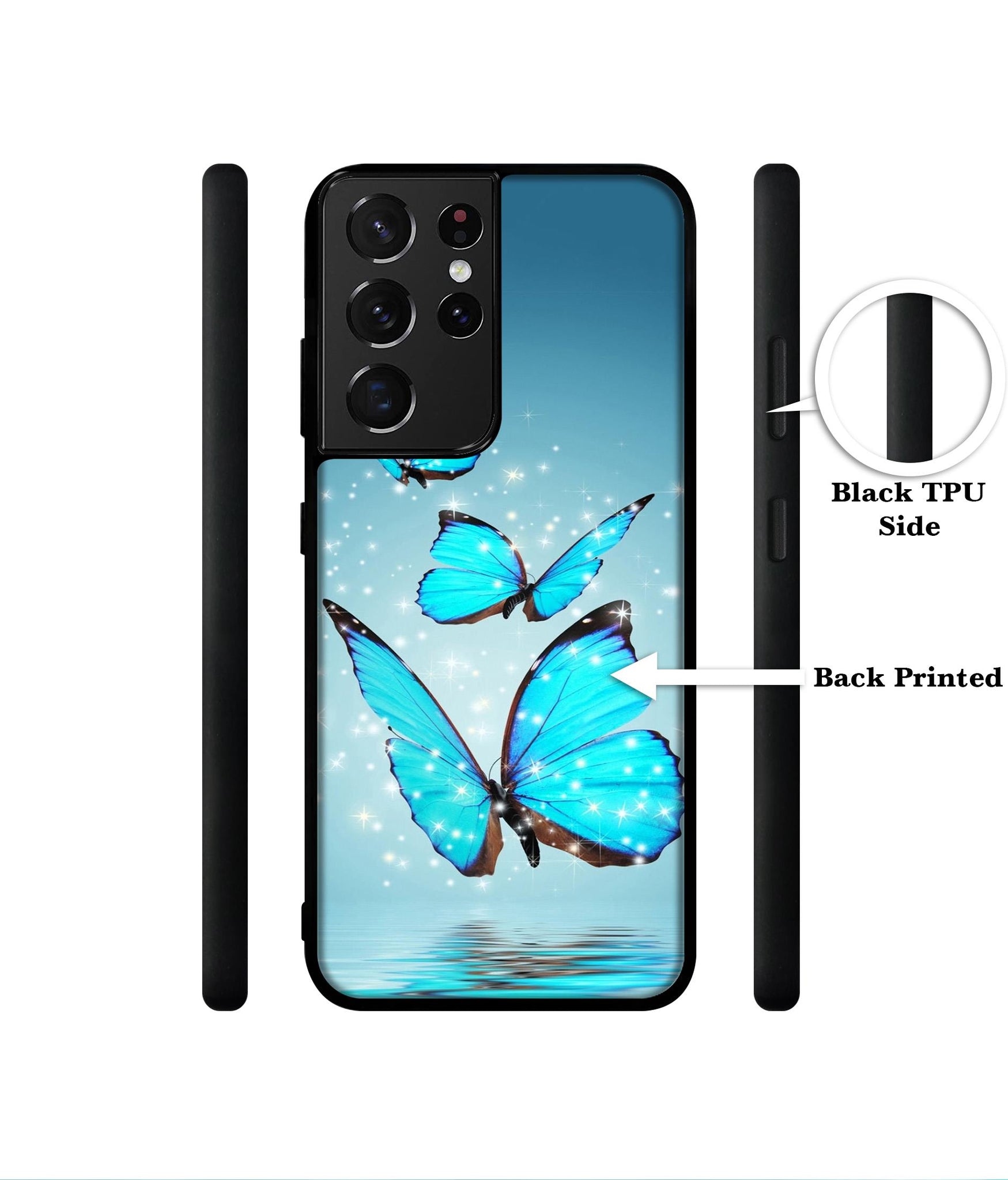 Flying Butterflies Designer 2D Printed Back Case Cover for Samsung Galaxy S21 Ultra 5G