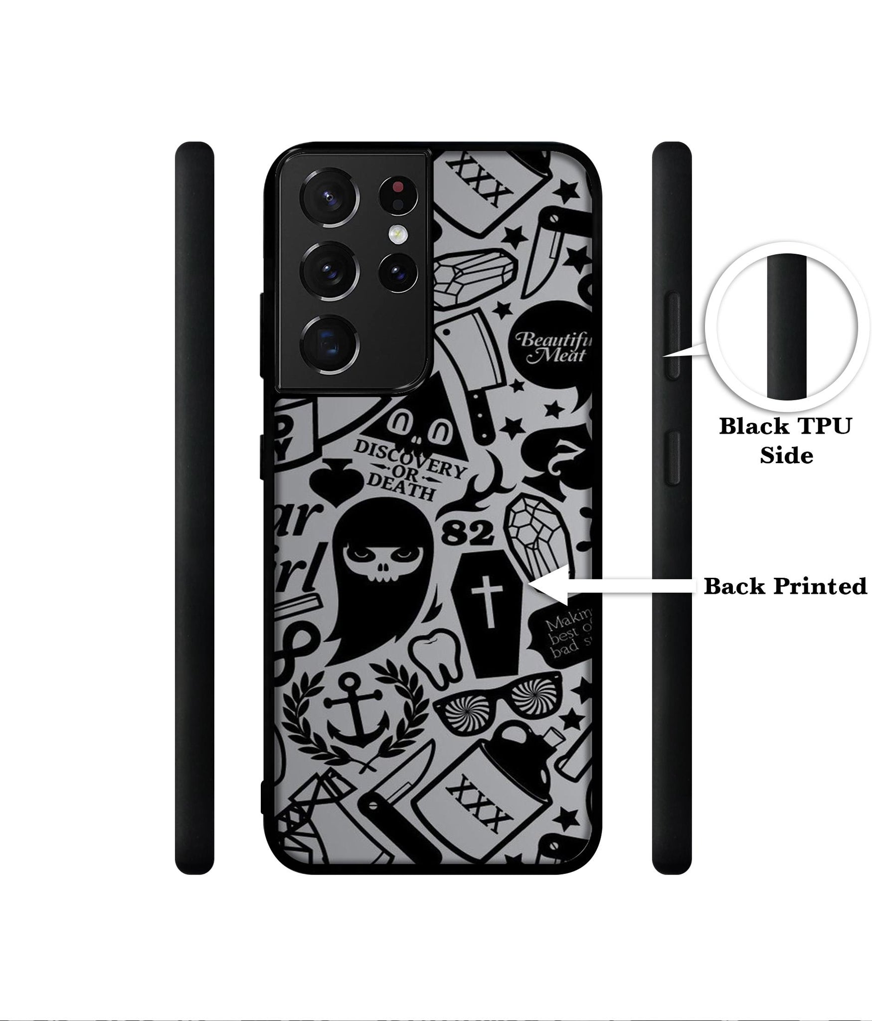 Discover Or Death Designer 2D Printed Back Case Cover for Samsung Galaxy S21 Ultra 5G
