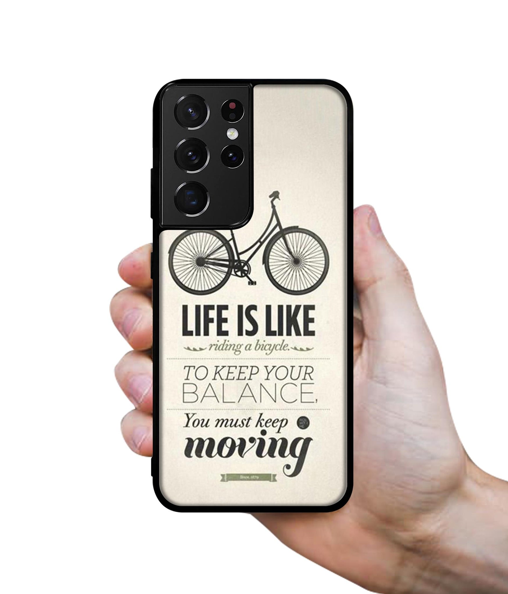 Life is Like Moving Designer 2D Printed Back Case Cover for Samsung Galaxy S21 Ultra 5G