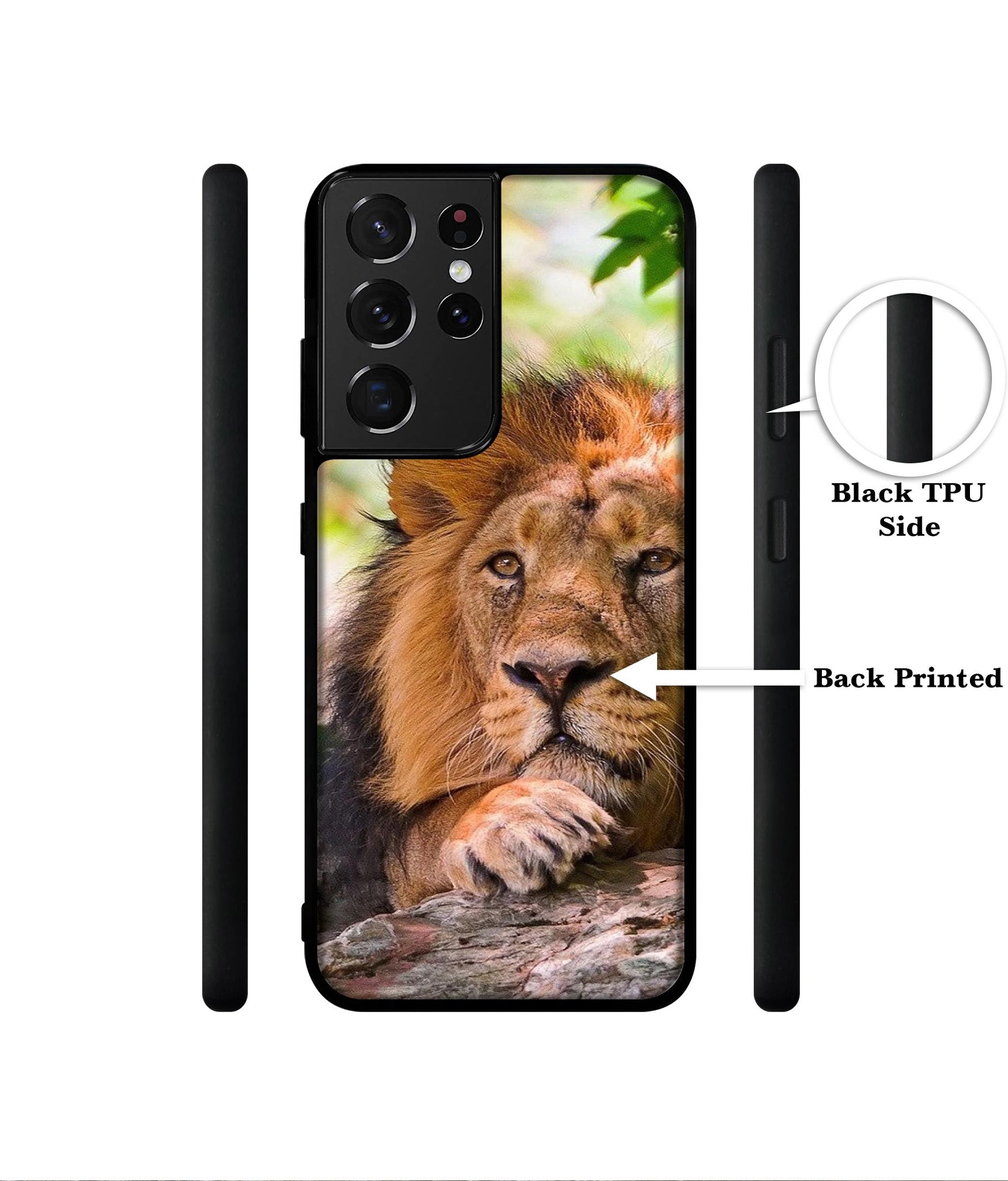 Tiger Pattern Print Designer 2D Printed Back Case Cover for Samsung Galaxy S21 Ultra 5G