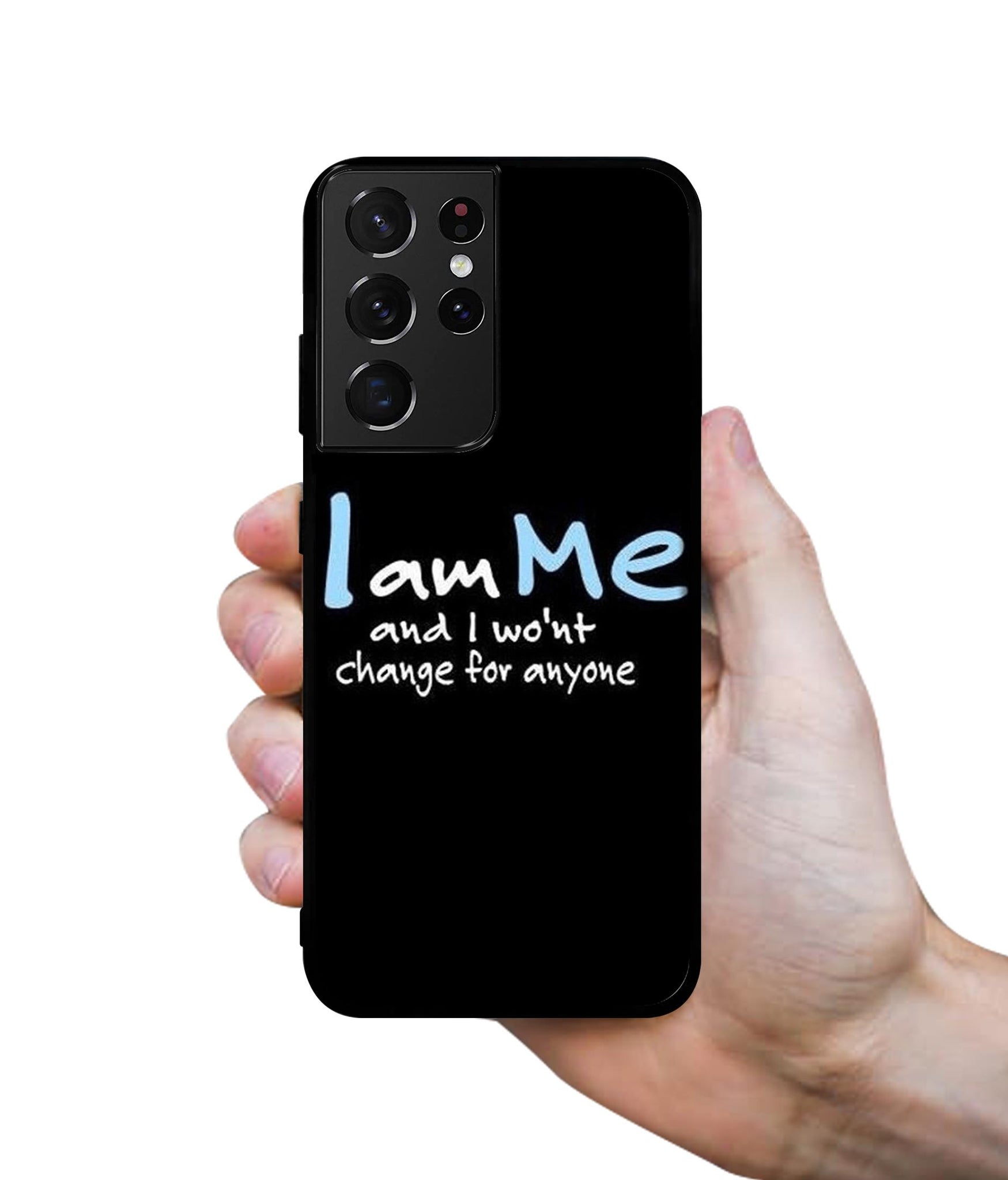 I Am Me Quotes Designer 2D Printed Back Case Cover for Samsung Galaxy S21 Ultra 5G