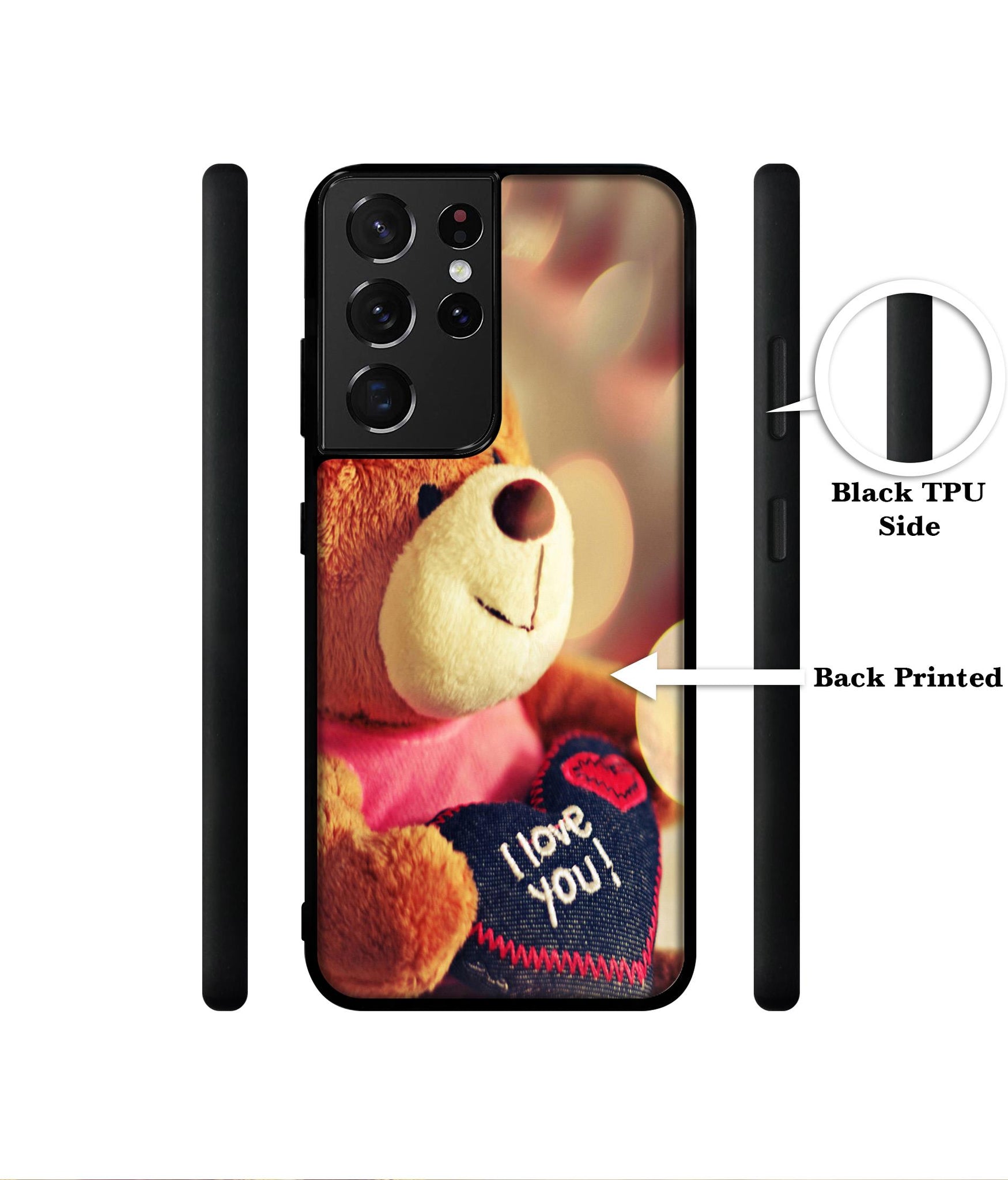 Teddy Bear Designer 2D Printed Back Case Cover for Samsung Galaxy S21 Ultra 5G