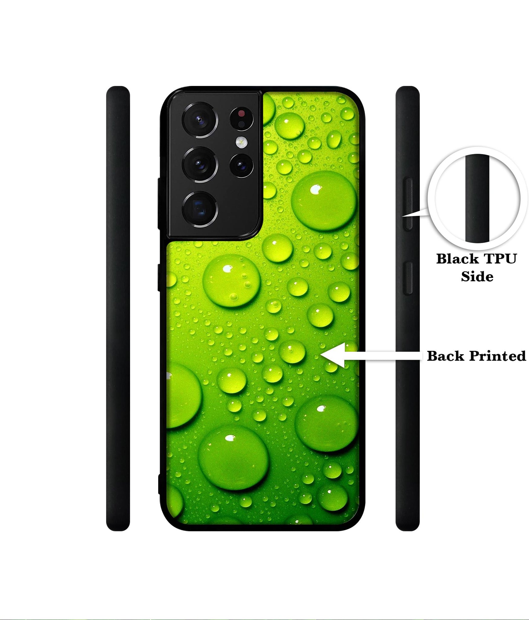 Green Bubbles Designer 2D Printed Back Case Cover for Samsung Galaxy S21 Ultra 5G
