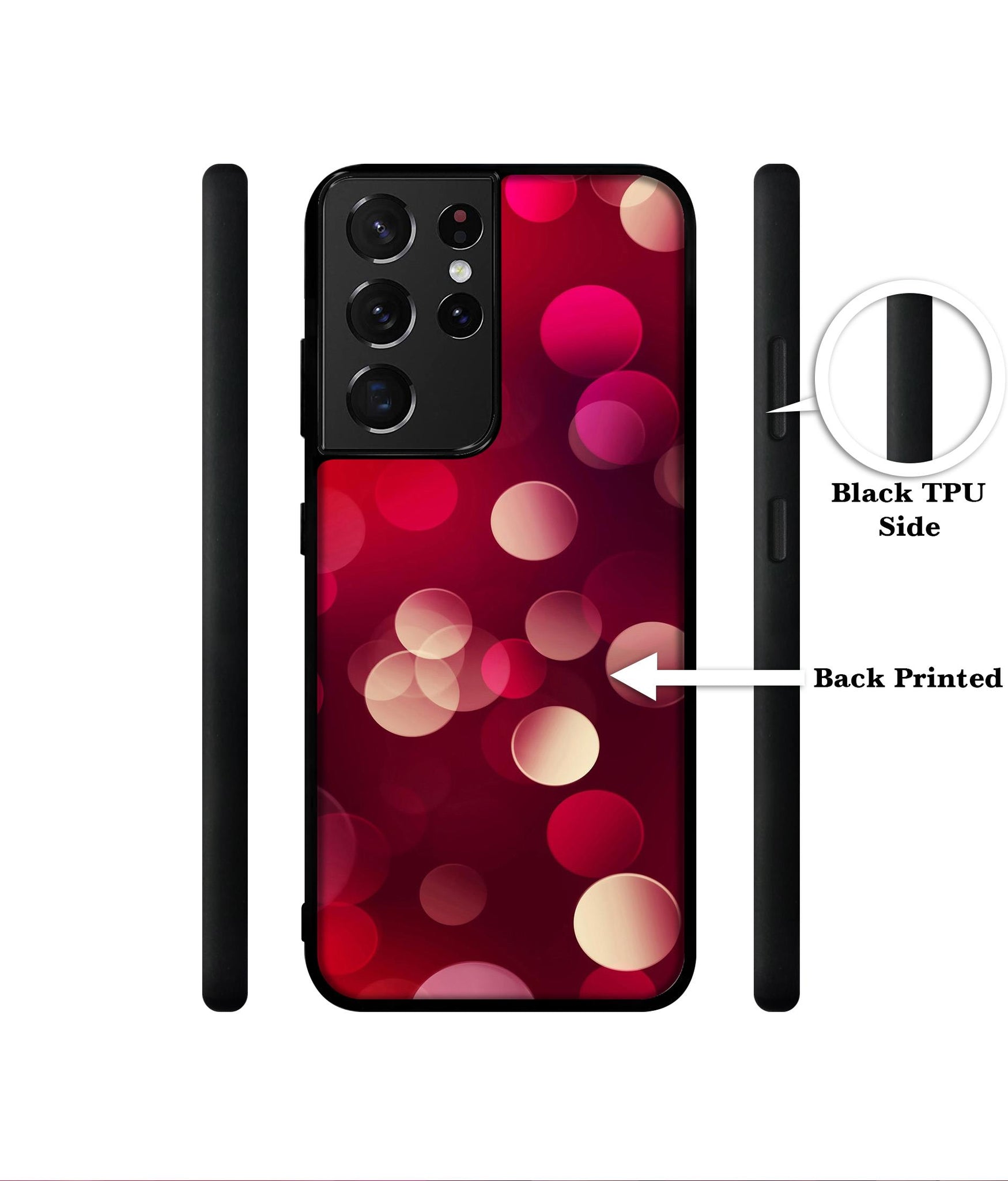 3D Circles Designer 2D Printed Back Case Cover for Samsung Galaxy S21 Ultra 5G