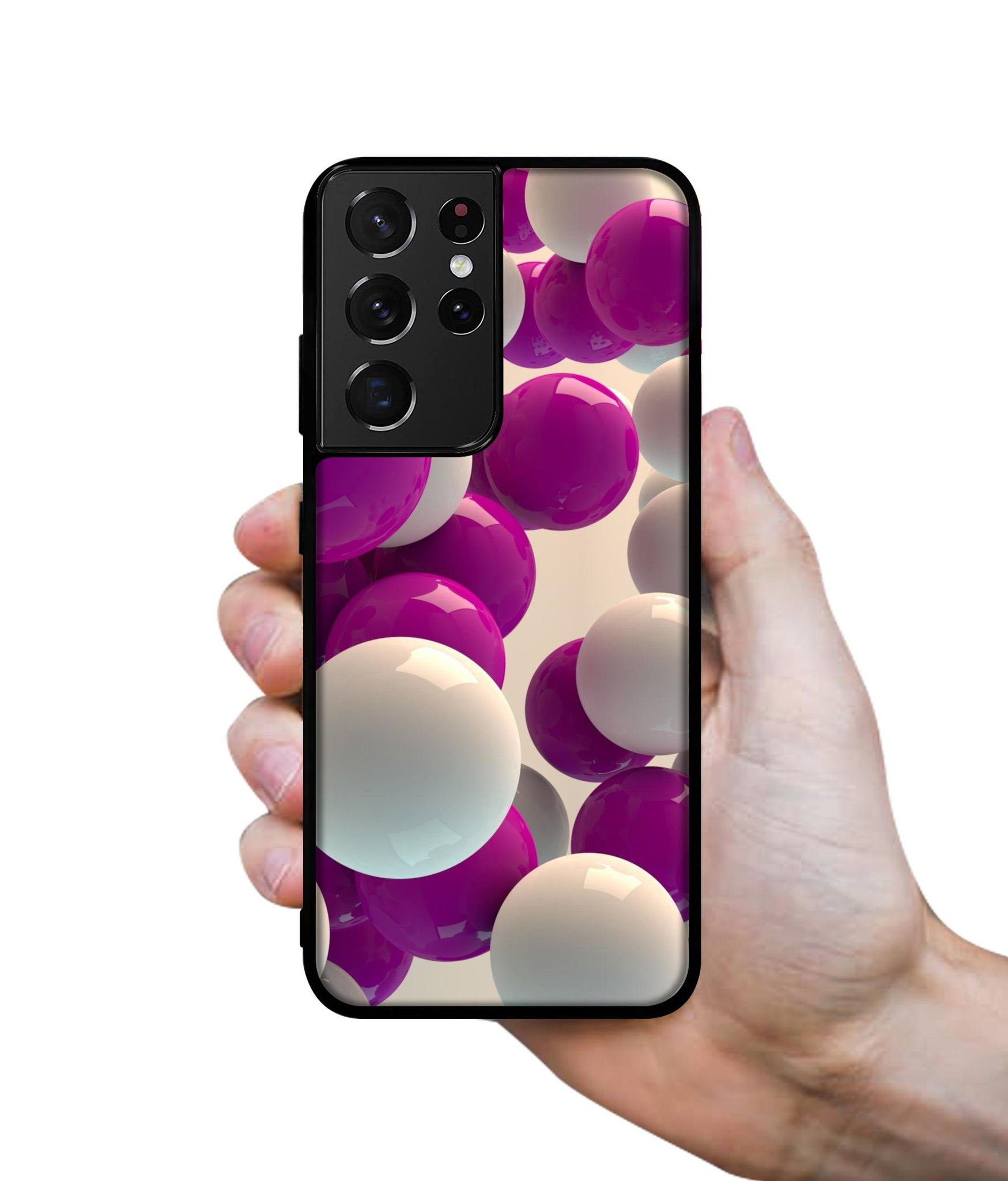 3D Balloons Designer 2D Printed Back Case Cover for Samsung Galaxy S21 Ultra 5G