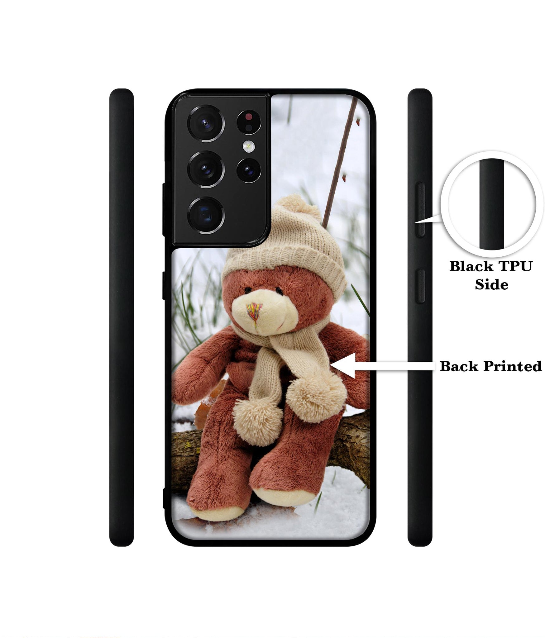 Woolen Bear Designer 2D Printed Back Case Cover for Samsung Galaxy S21 Ultra 5G