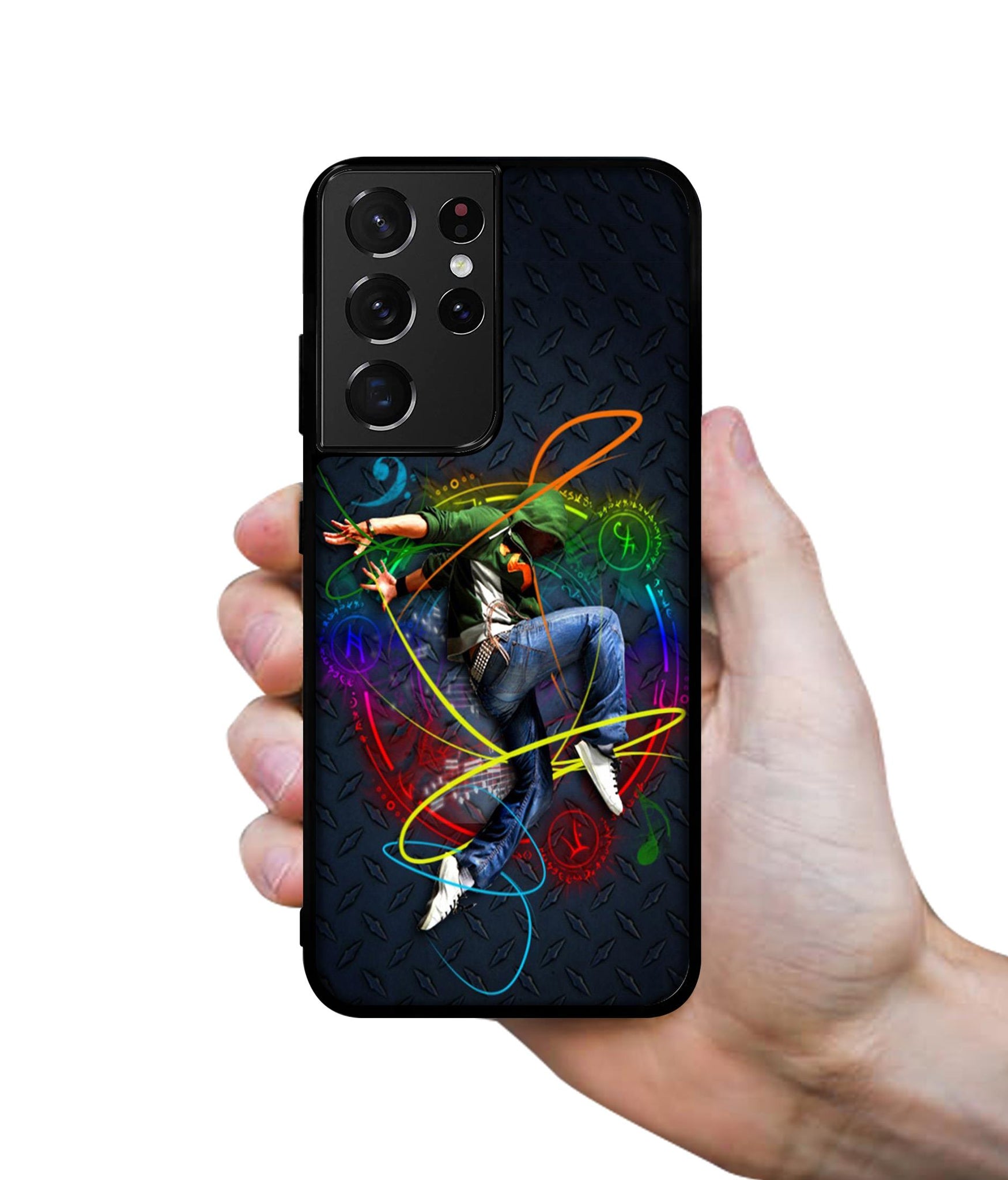 Boy With Music Designer 2D Printed Back Case Cover for Samsung Galaxy S21 Ultra 5G