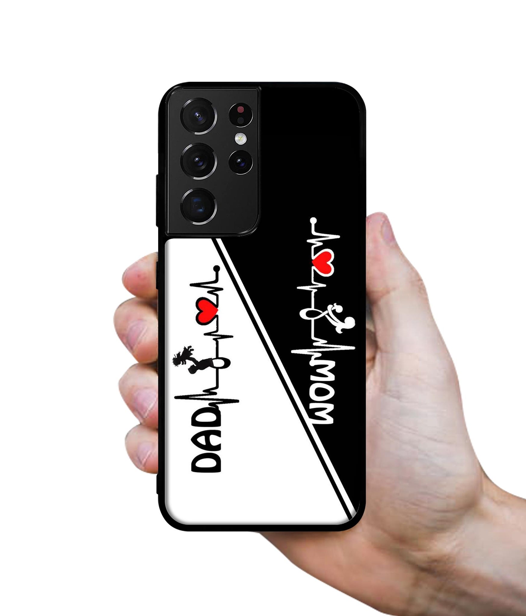 Mom and Dad Lover Designer 2D Printed Back Case Cover for Samsung Galaxy S21 Ultra 5G