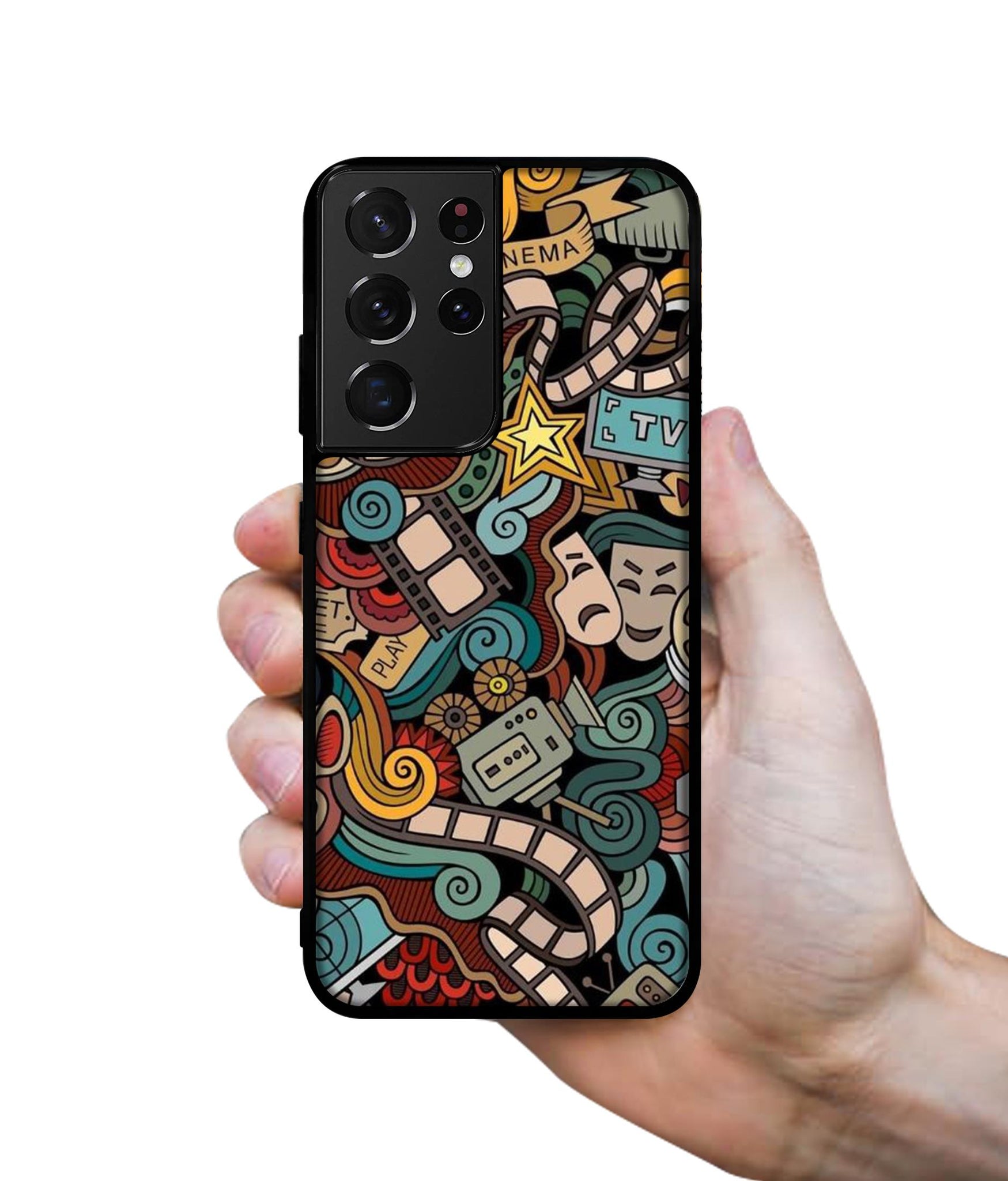 Movies Designer 2D Printed Back Case Cover for Samsung Galaxy S21 Ultra 5G