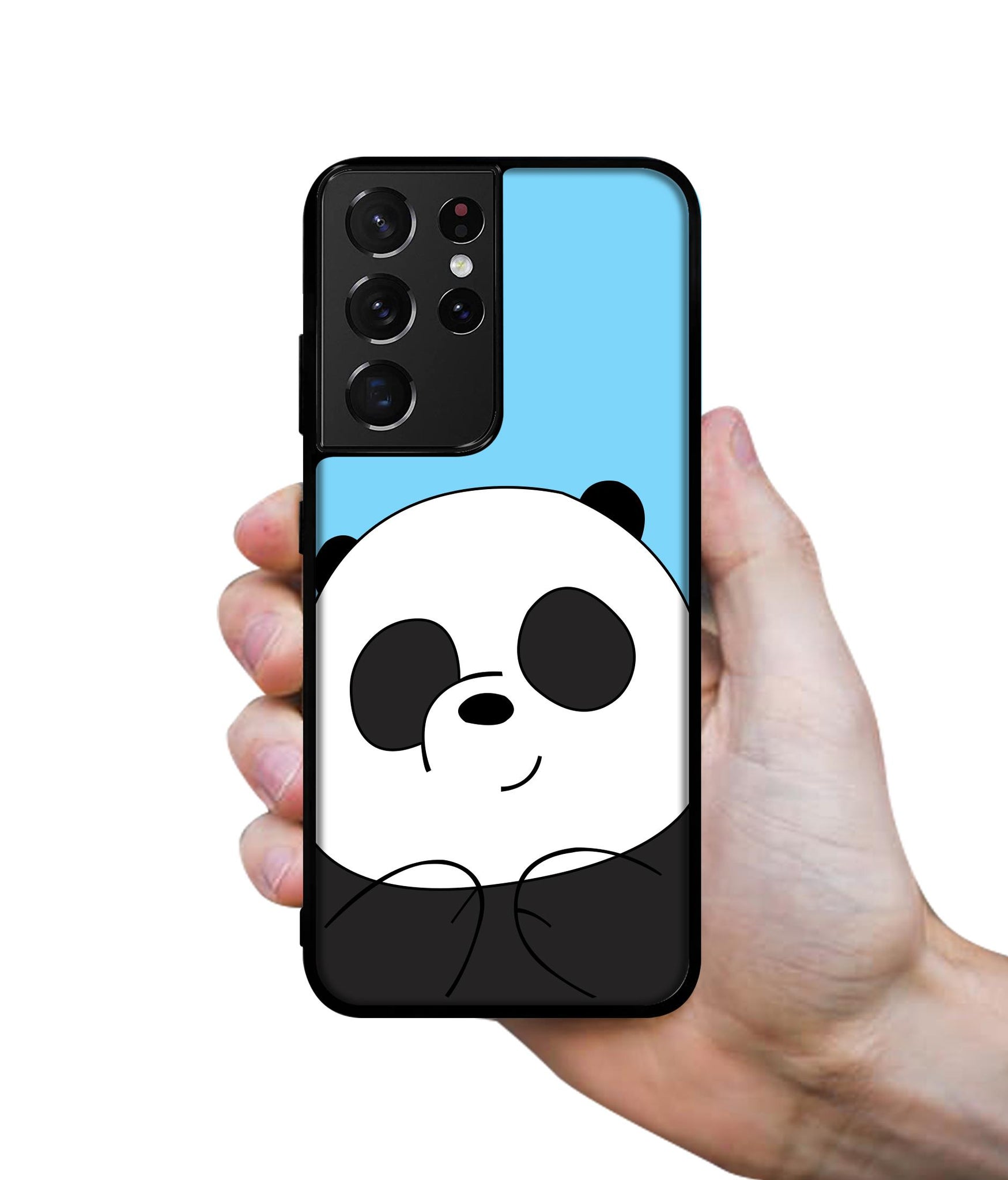 Cute Panda Designer 2D Printed Back Case Cover for Samsung Galaxy S21 Ultra 5G