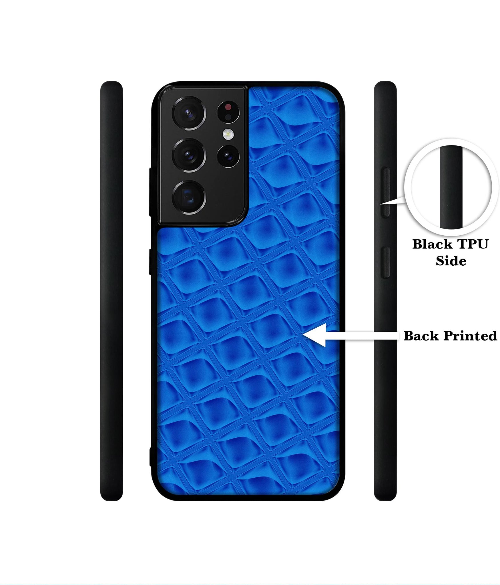 Blue Diamond Designer 2D Printed Back Case Cover for Samsung Galaxy S21 Ultra 5G