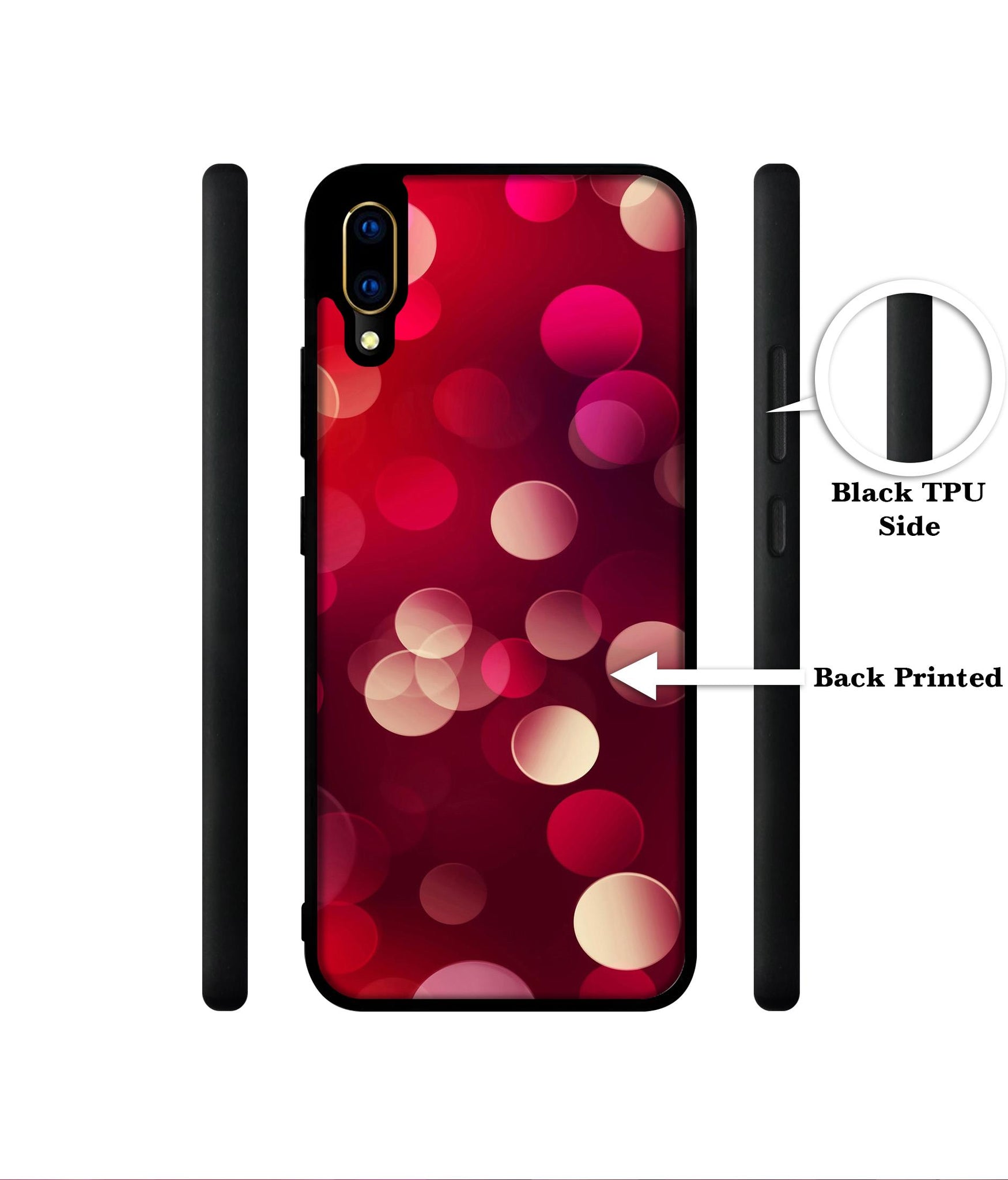 3D Circles Designer 2D Printed Back Case Cover for Vivo V11 Pro 4G