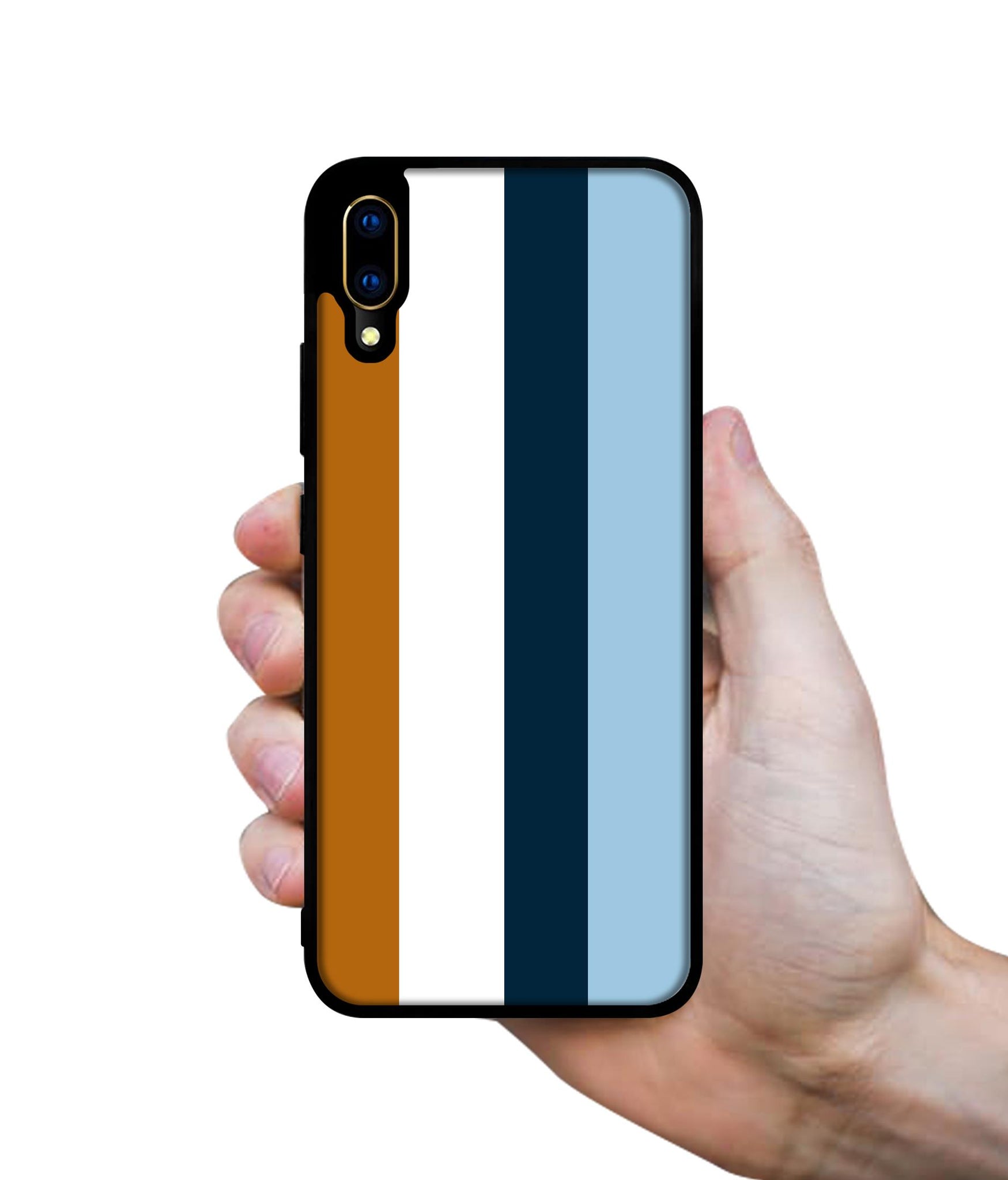 Color Stripes Designer 2D Printed Back Case Cover for Vivo V11 Pro 4G