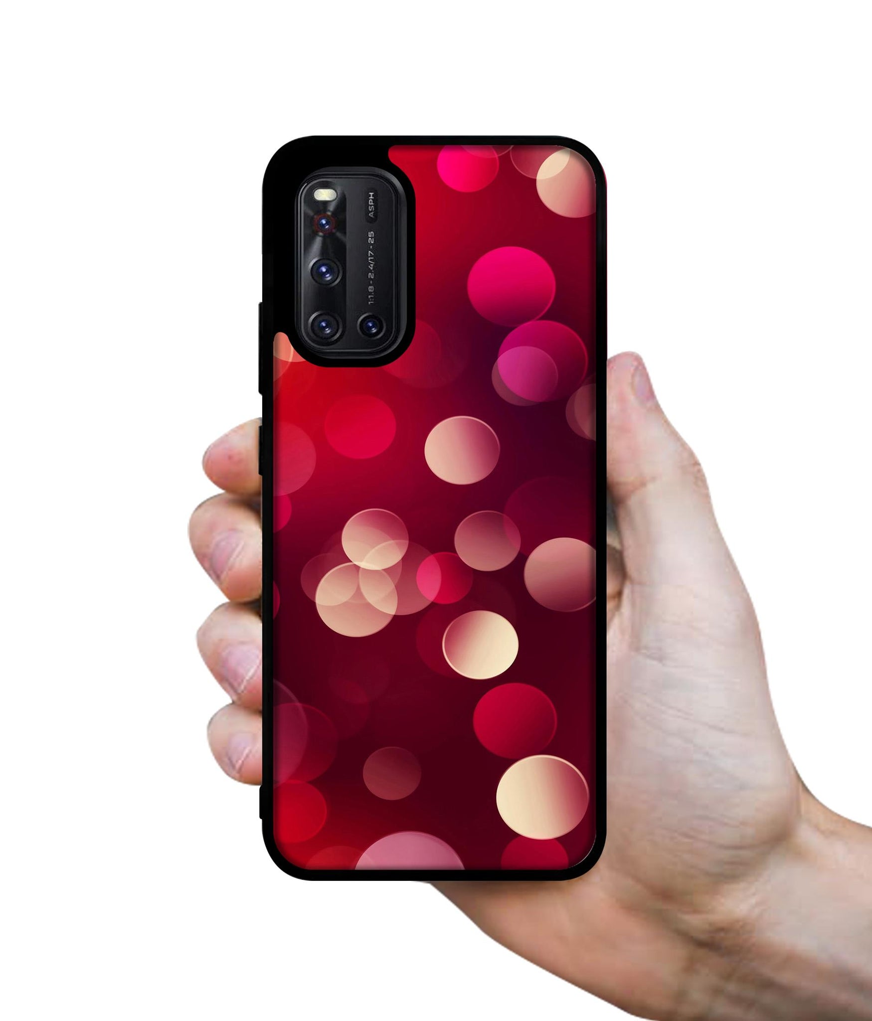 3D Circles Designer 2D Printed Back Case Cover for Vivo V19 4G